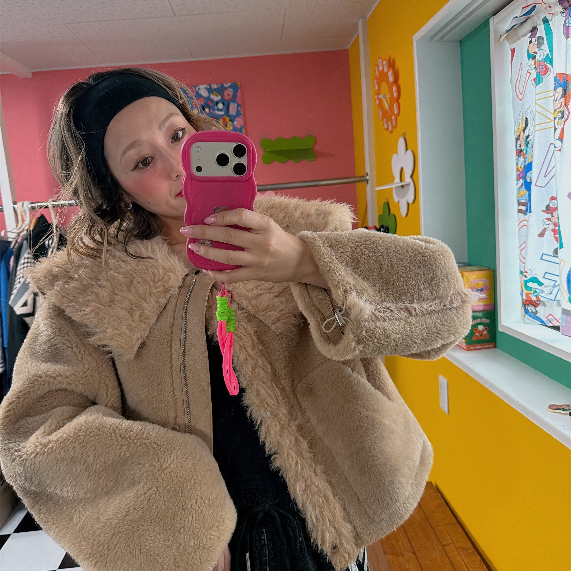 ※予約※2色 セーターカーラームートンジャケット 1月中の出荷予定