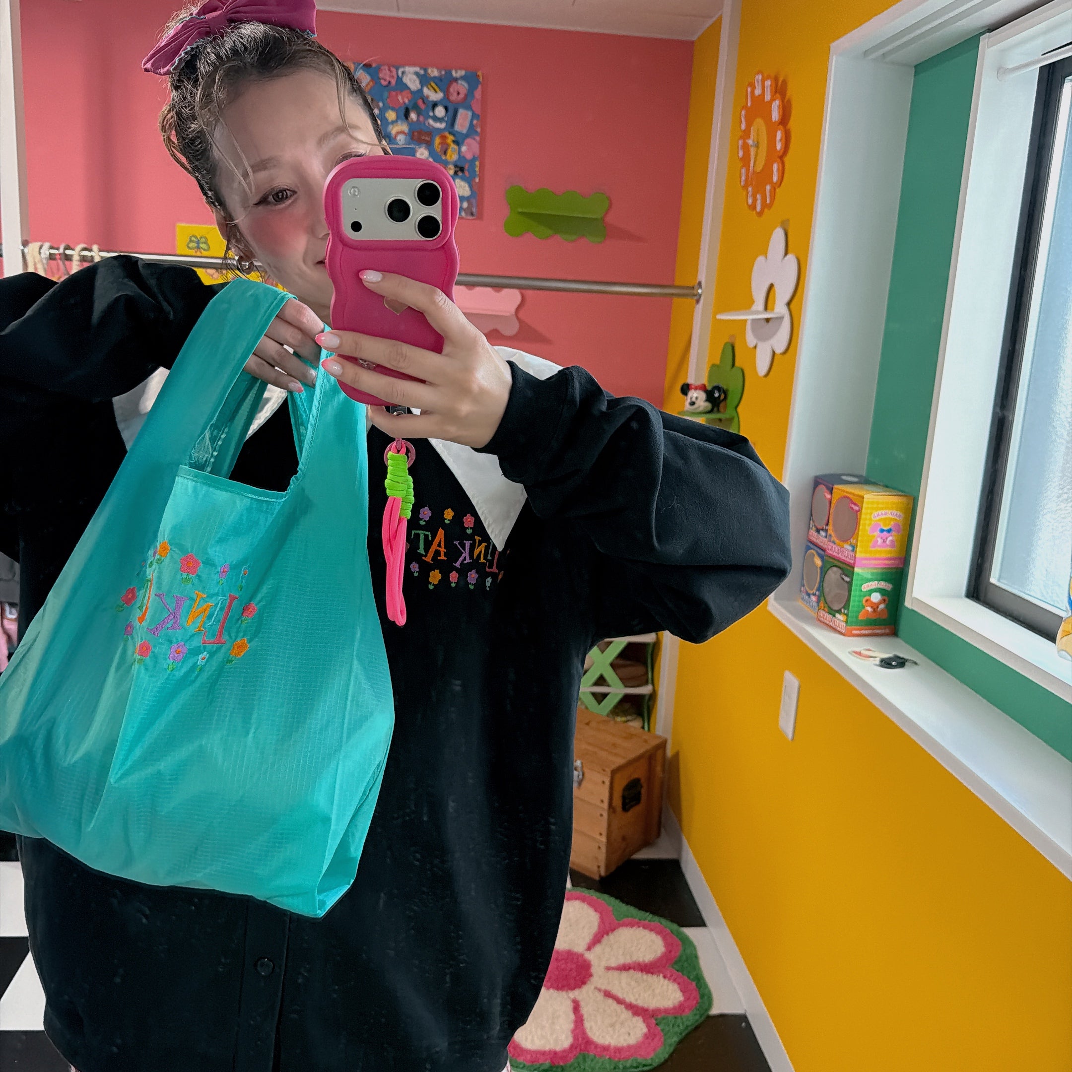 ※予約※2色2サイズ LINK@ NEWロゴオリジナルシリーズ♡ショッピングバッグ 1月下旬〜2月上旬発送予定