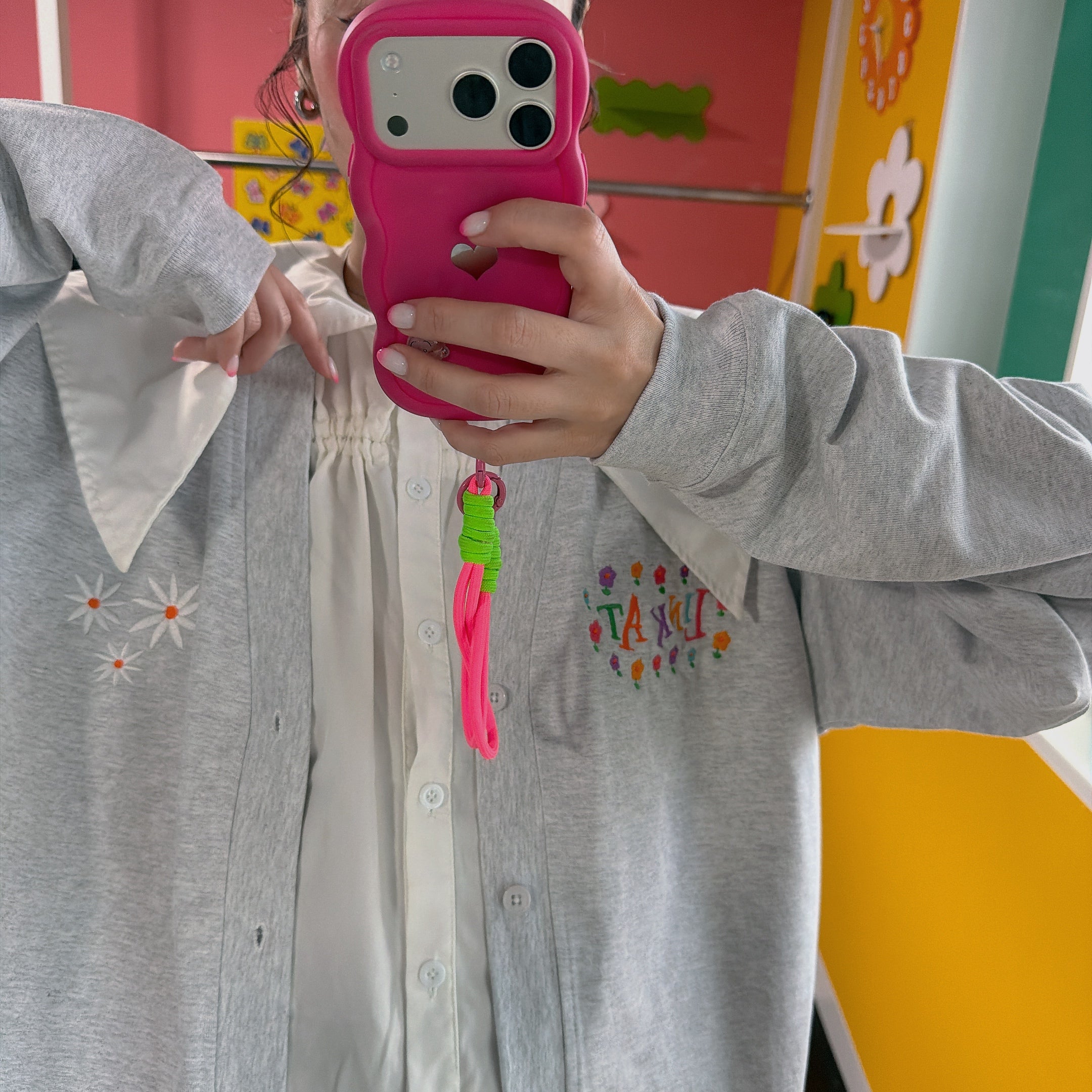 ※予約※2色LINK@ NEWロゴオリジナルシリーズ♡スウェットカーディガン 1月下旬〜2月上旬発送予定