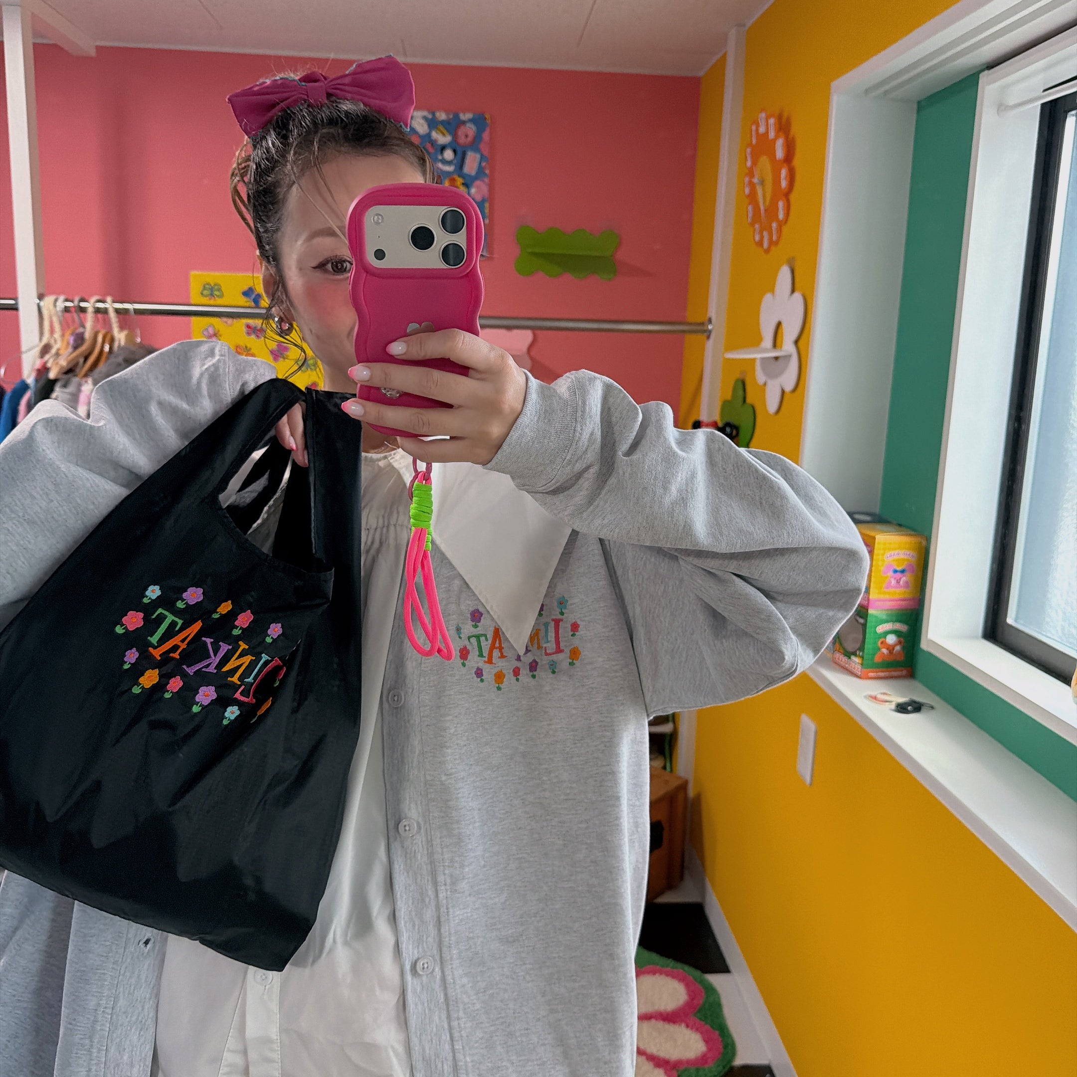 ※予約※2色2サイズ LINK@ NEWロゴオリジナルシリーズ♡ショッピングバッグ 1月下旬〜2月上旬発送予定