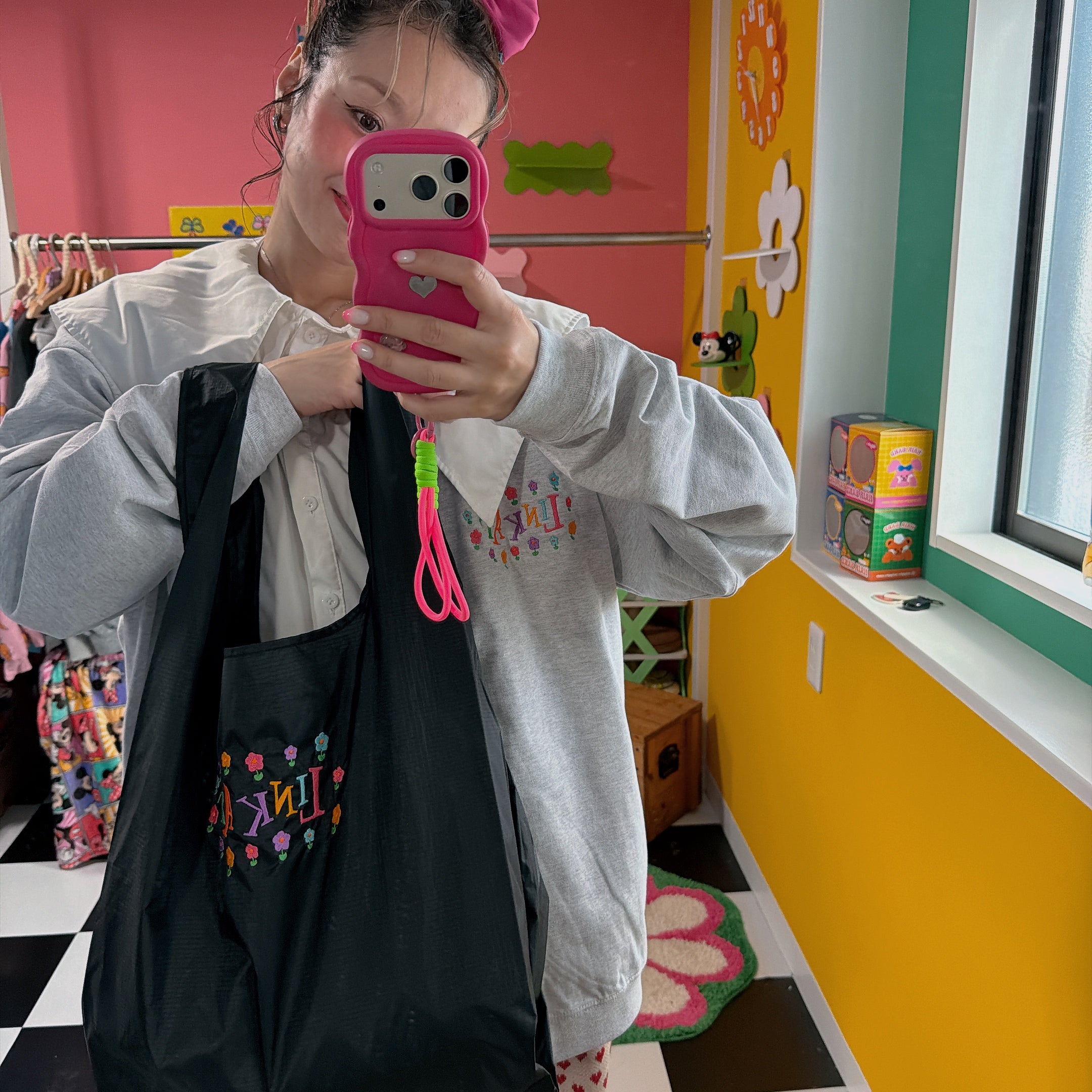 ※予約※2色2サイズ LINK@ NEWロゴオリジナルシリーズ♡ショッピングバッグ 1月下旬〜2月上旬発送予定