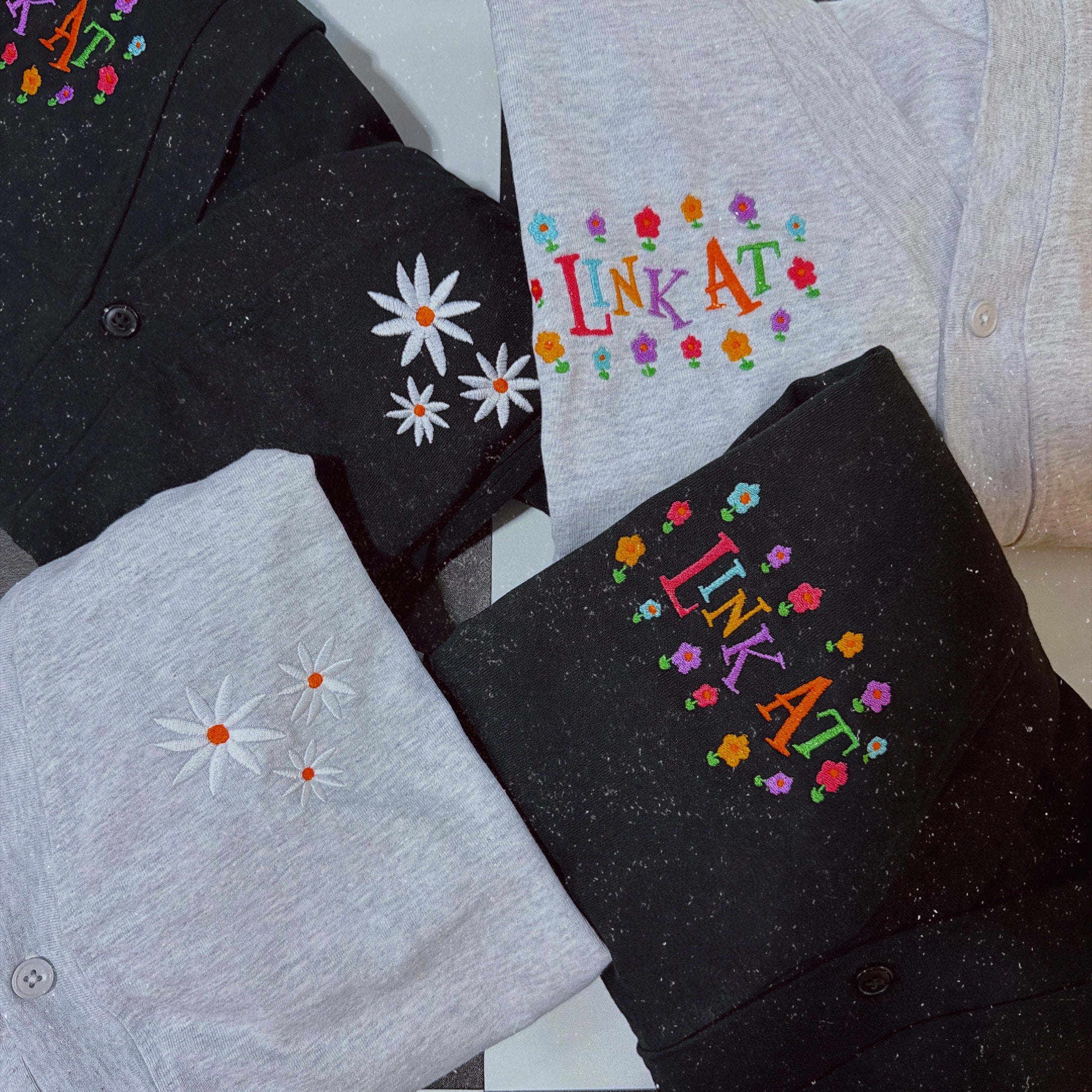 ※予約※2色LINK@ NEWロゴオリジナルシリーズ♡スウェットカーディガン 1月下旬〜2月上旬発送予定