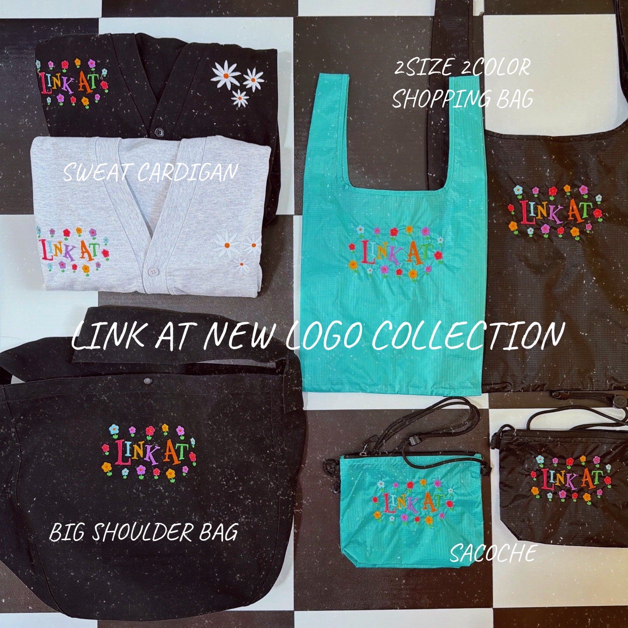 ※予約※2色LINK@ NEWロゴオリジナルシリーズ♡スウェットカーディガン 1月下旬〜2月上旬発送予定