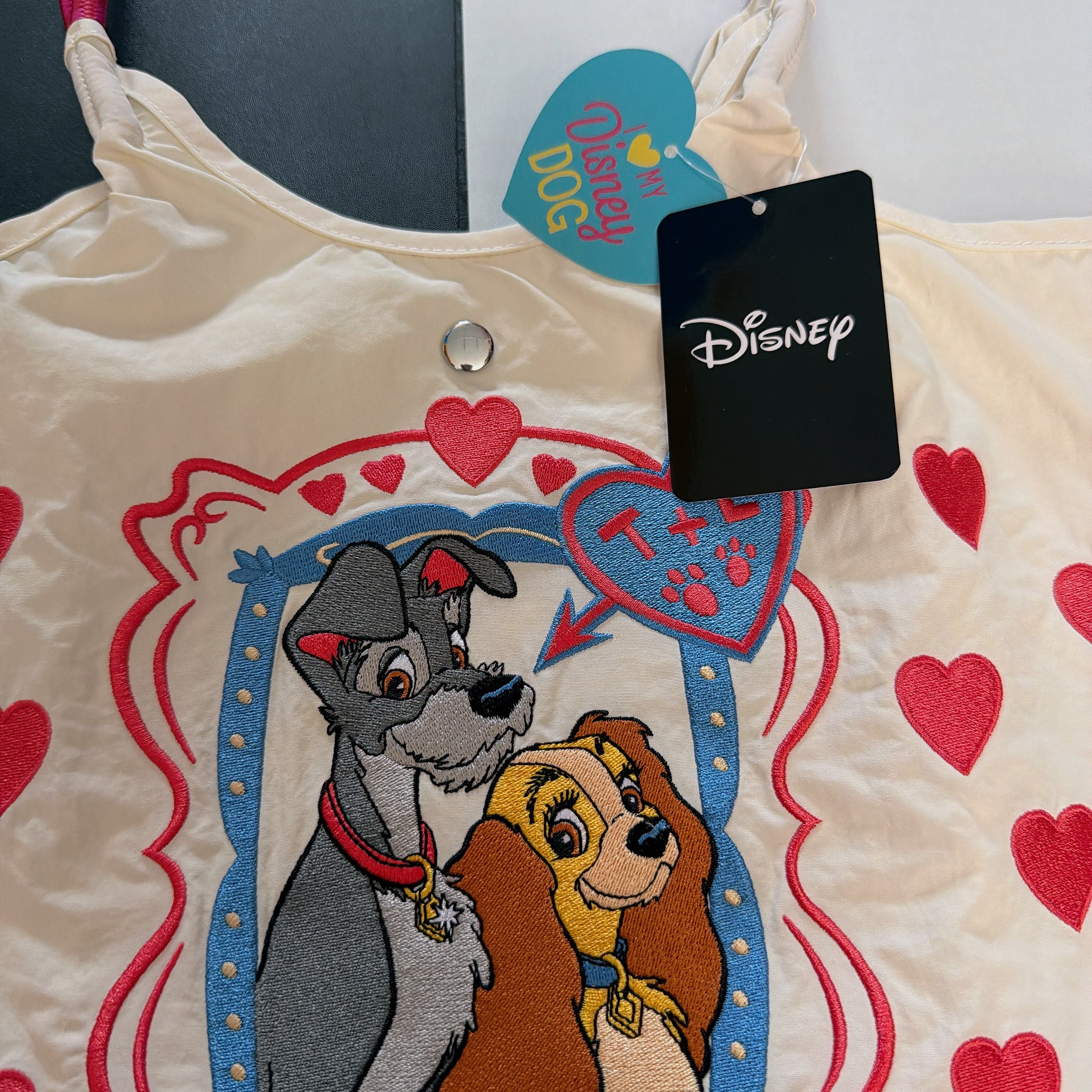 在庫限り 3種類 DISNEY 犬猫シリーズ 全刺繍ロープバック 6月下旬ごろ出荷予定