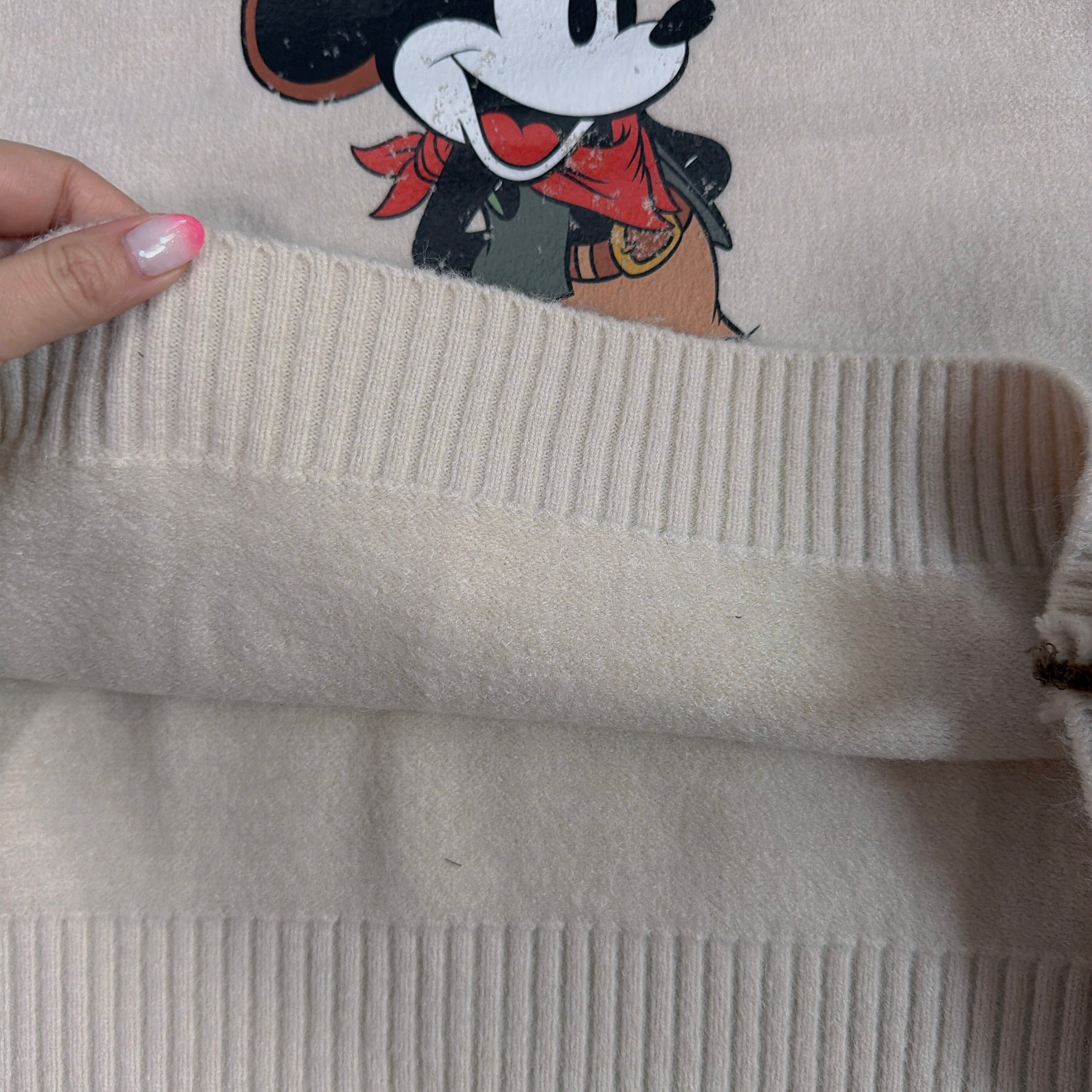 *Pre-order* 3 colors of Mickey Mouse asymmetrical knit vest. Scheduled to ship from late January to early February.
