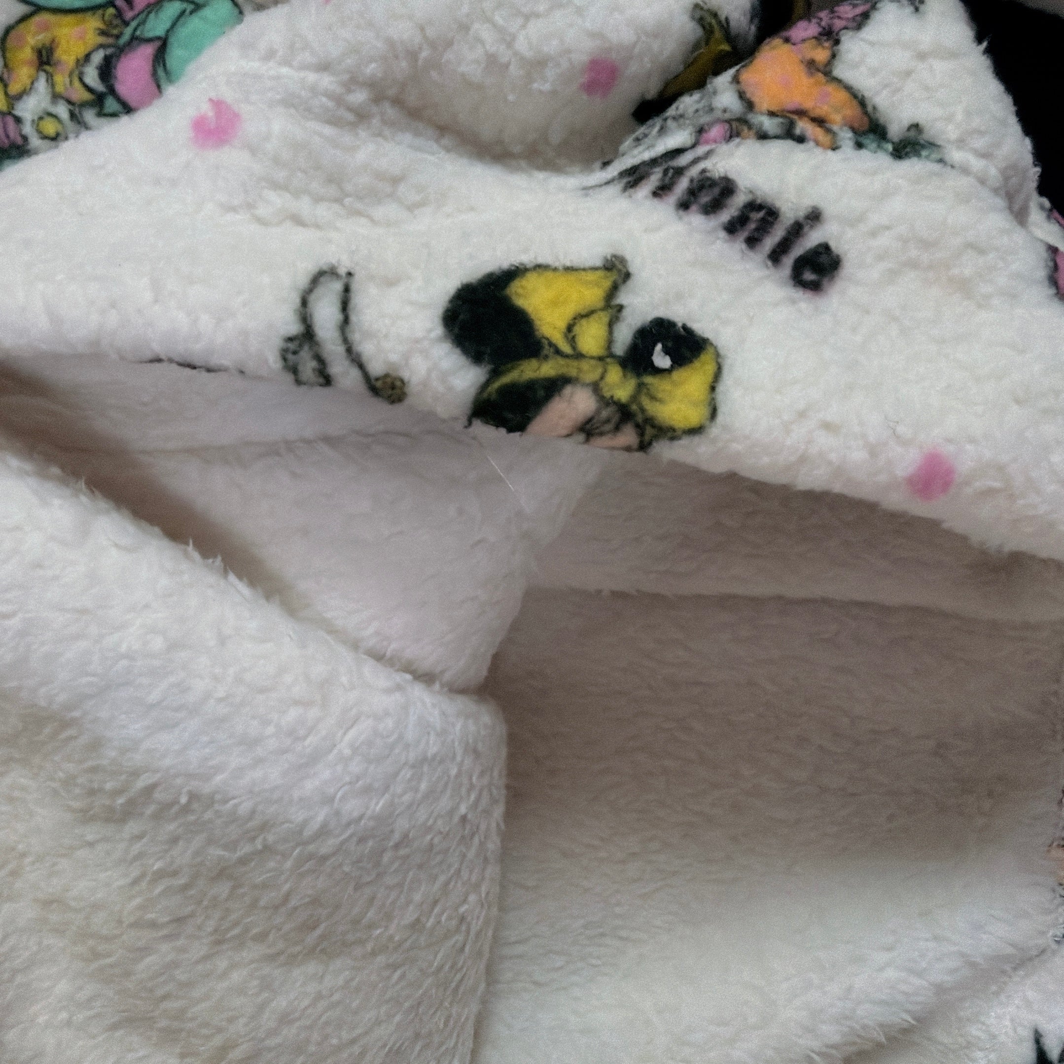 *Pre-order* 3-color Mickey and Friends fluffy hoodie. Scheduled to ship late January to early February.