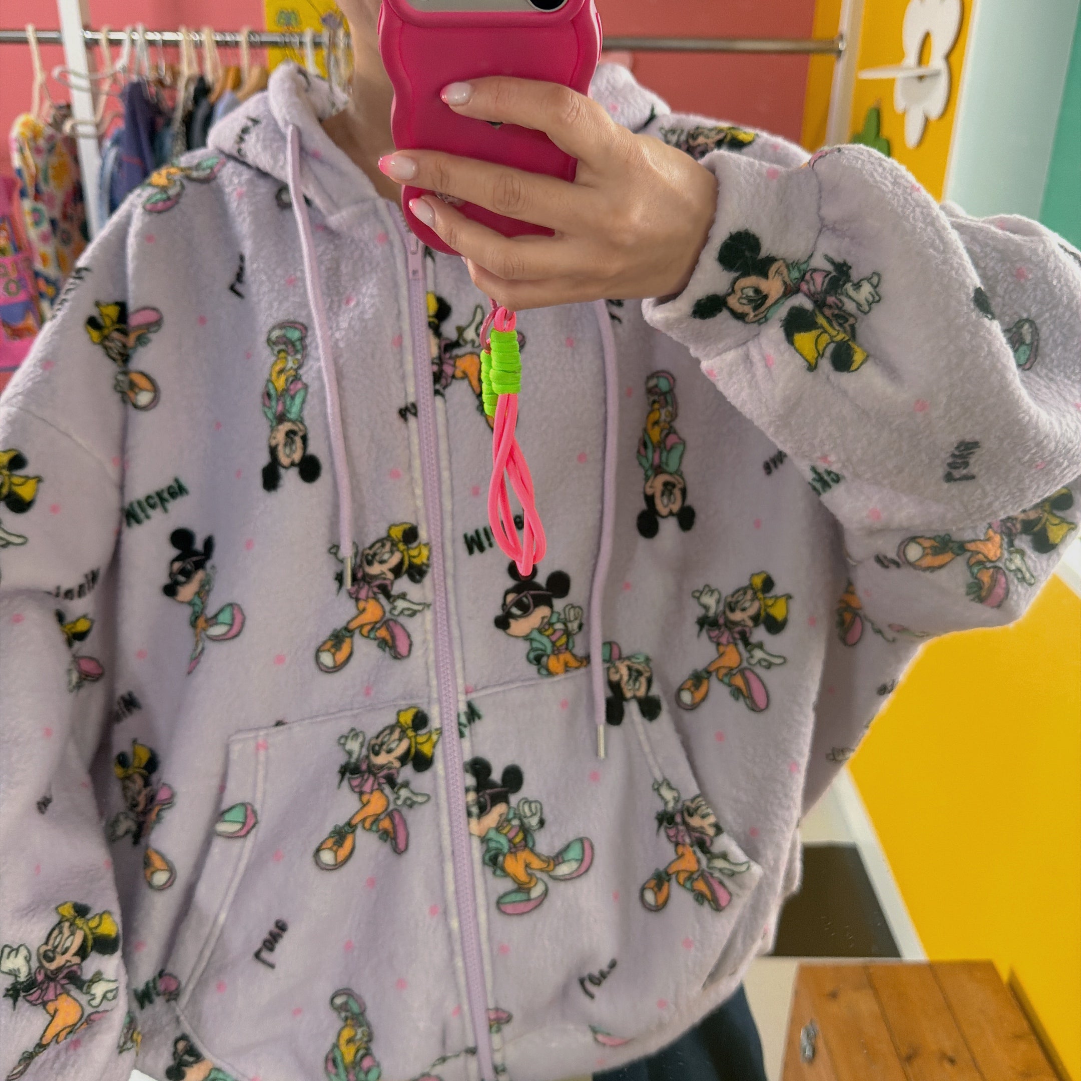 *Pre-order* 3-color Mickey and Friends fluffy hoodie. Scheduled to ship late January to early February.