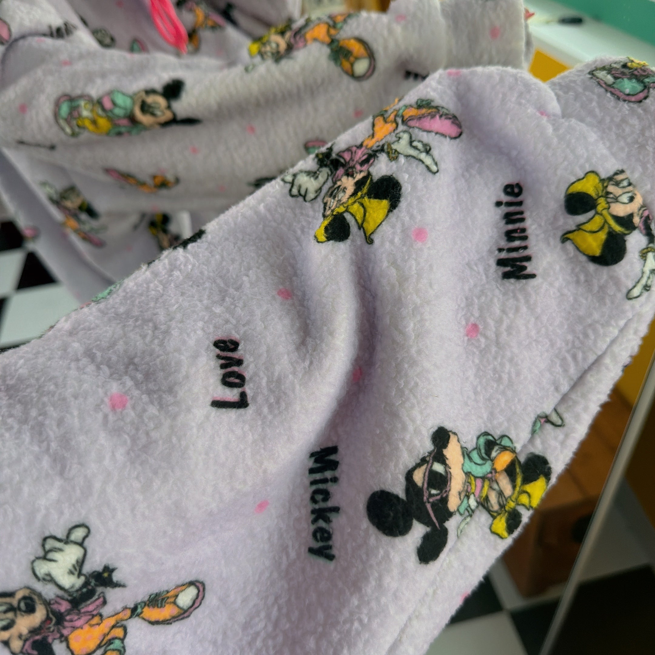 *Pre-order* 3-color Mickey and Friends fluffy hoodie. Scheduled to ship late January to early February.