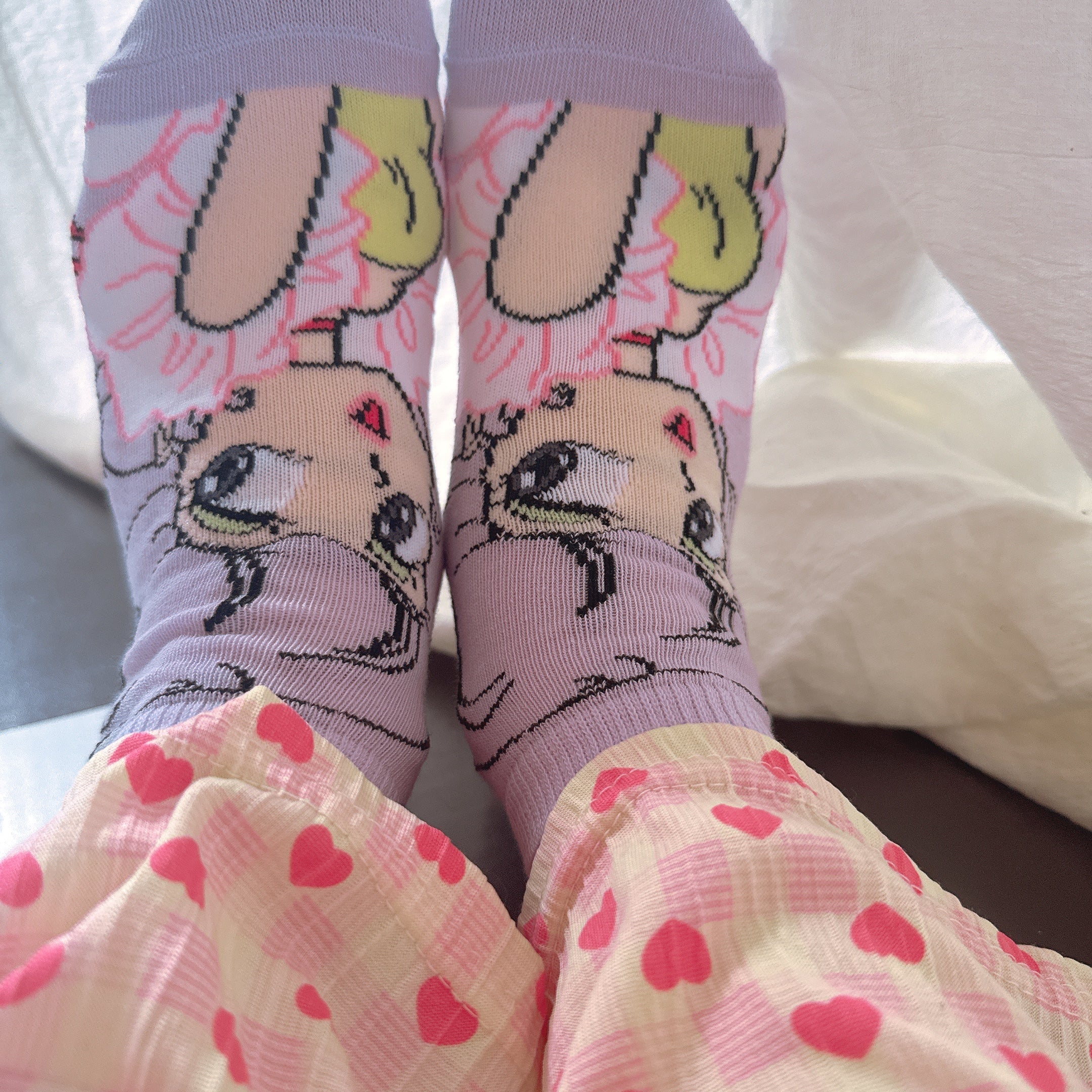 Available now: 3 types of Creamy Mami socks. Ships in 3-4 business days.