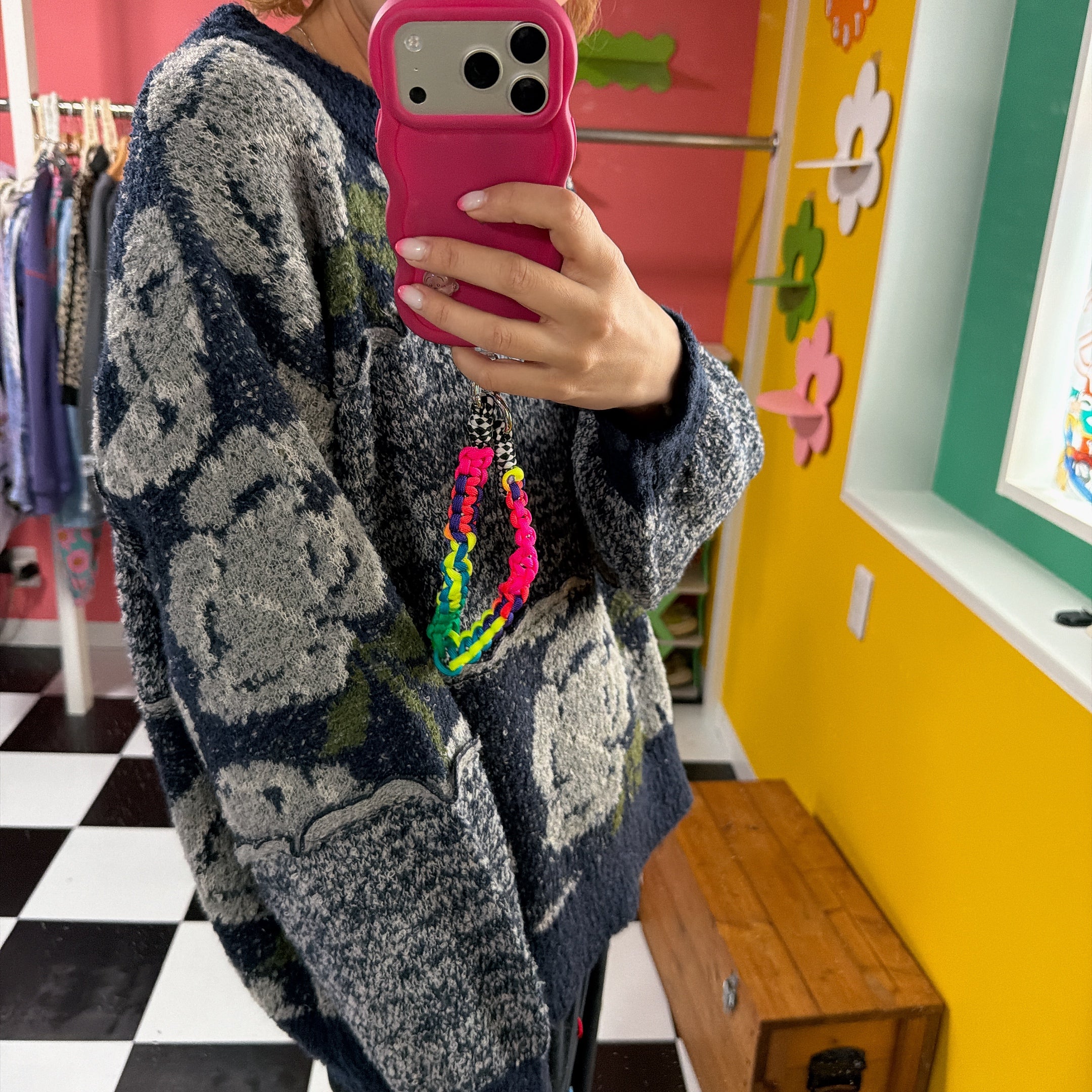 ※上限あり予約※4色 ヴィンテージフラワーニット 1月中の出荷予定