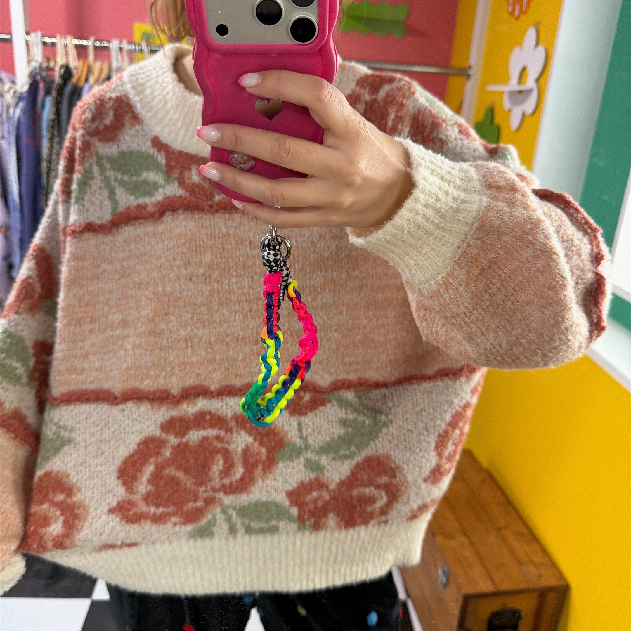 ※上限あり予約※4色 ヴィンテージフラワーニット 1月中の出荷予定