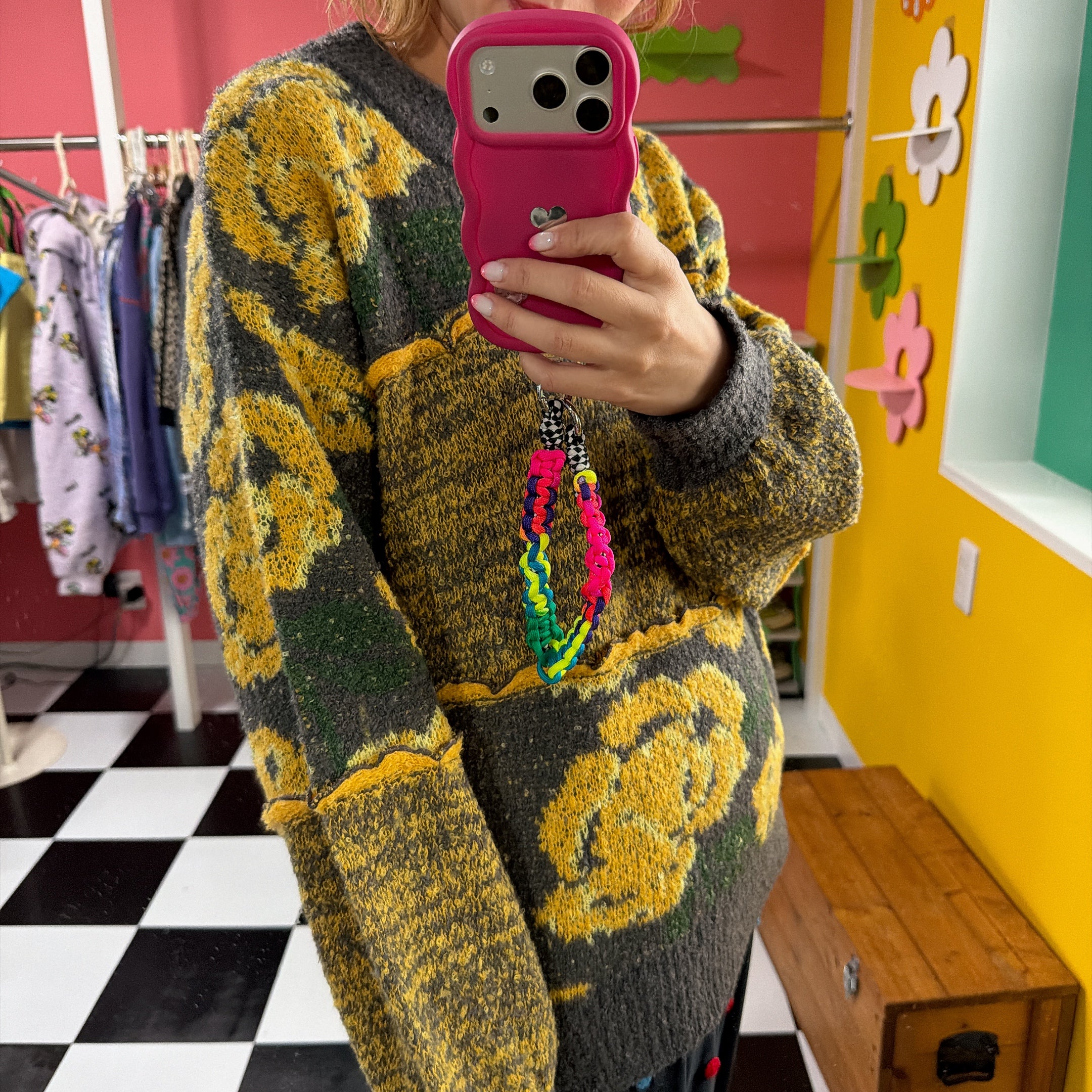 ※上限あり予約※4色 ヴィンテージフラワーニット 1月中の出荷予定