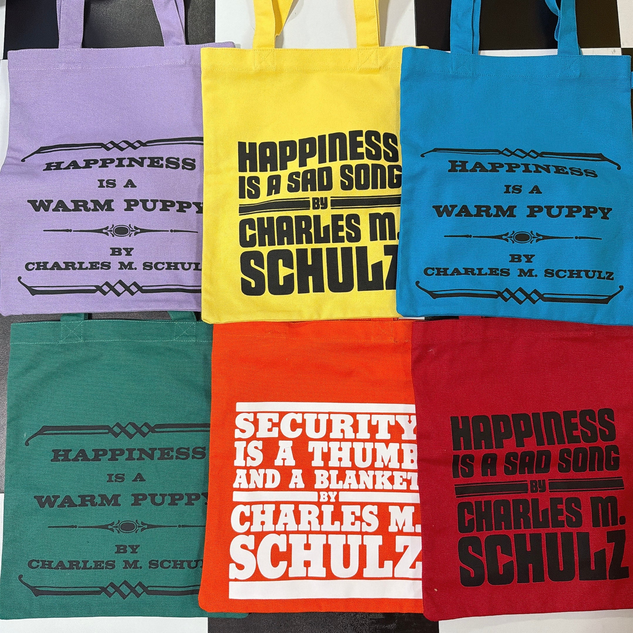 *Pre-order* 6-color NOSTALGICA vintage PEANUTS color canvas tote bag. Scheduled to ship in May.