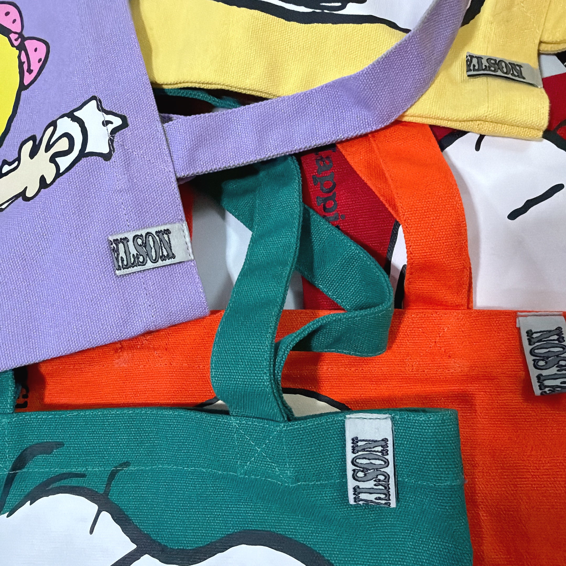 *Pre-order* 6-color NOSTALGICA vintage PEANUTS color canvas tote bag. Scheduled to ship in May.