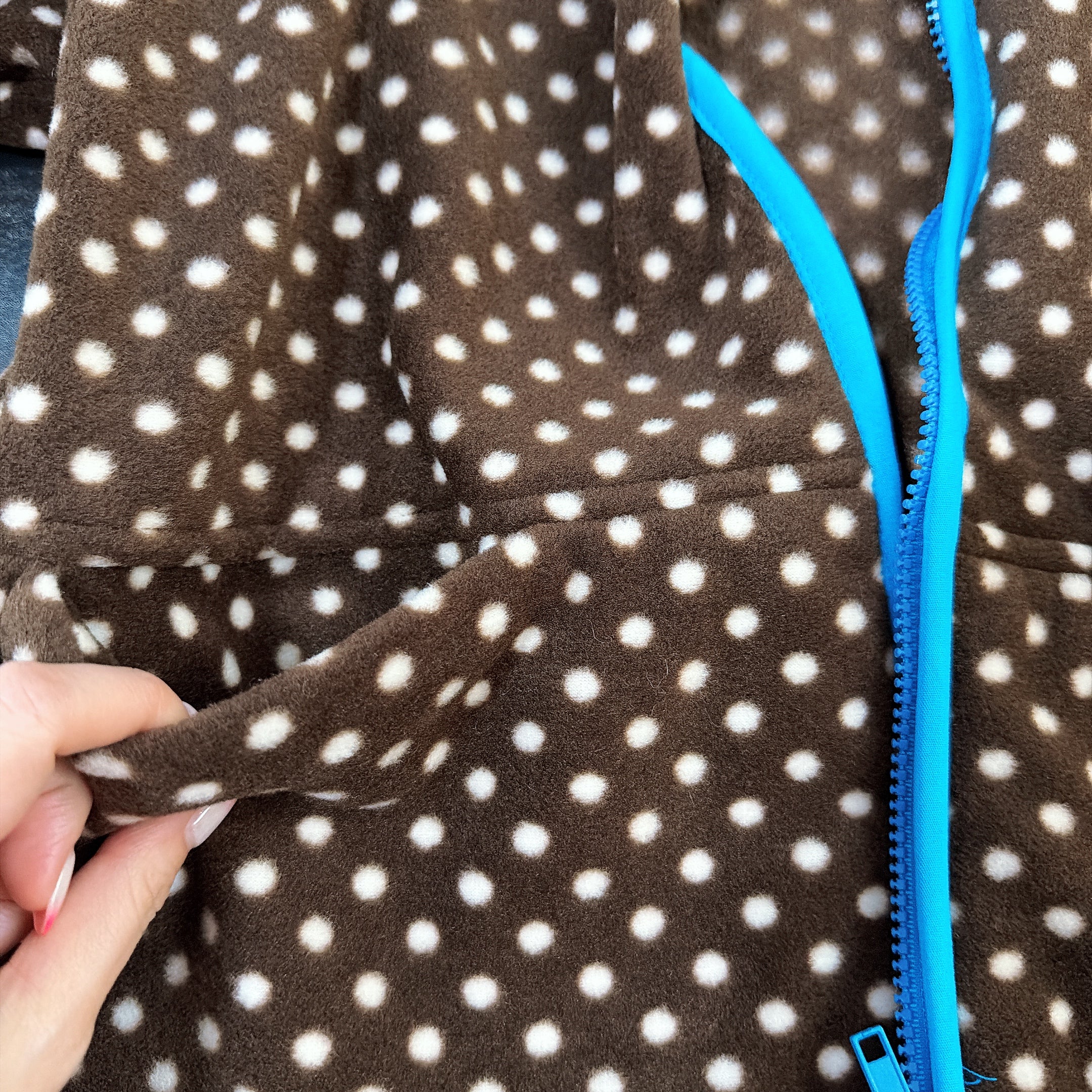 ※予約※101匹わんちゃんドット柄フリース 1月下旬〜2月上旬の出荷予定