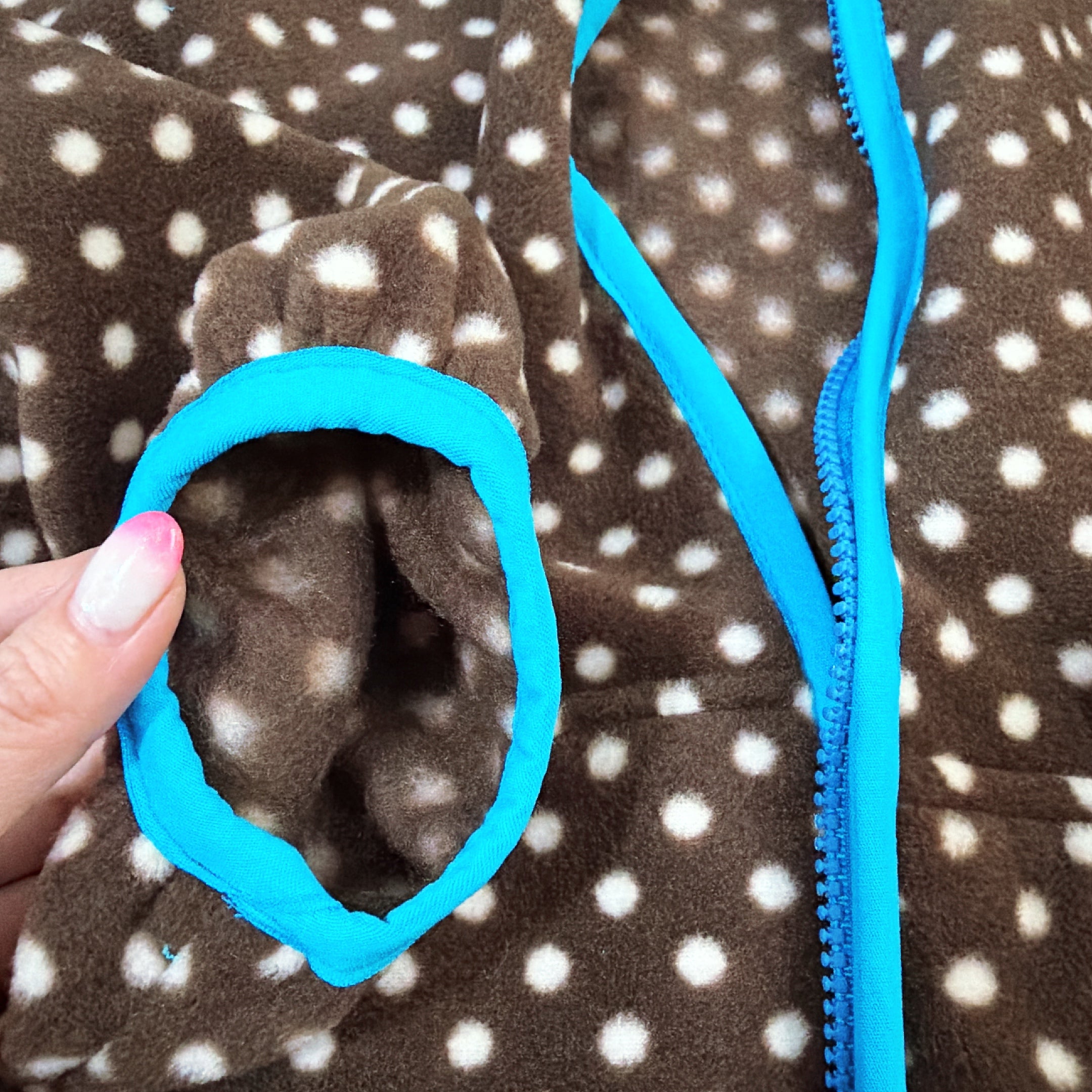 ※予約※101匹わんちゃんドット柄フリース 1月下旬〜2月上旬の出荷予定