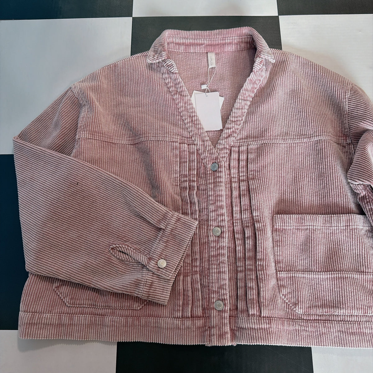 ※予約※ <上下別売/セットアップ対応> 3色 ケミカルウォッシュ コーデュロイ ショートジャケット&タックワイドパンツ 納期目安は商品ページに記載
