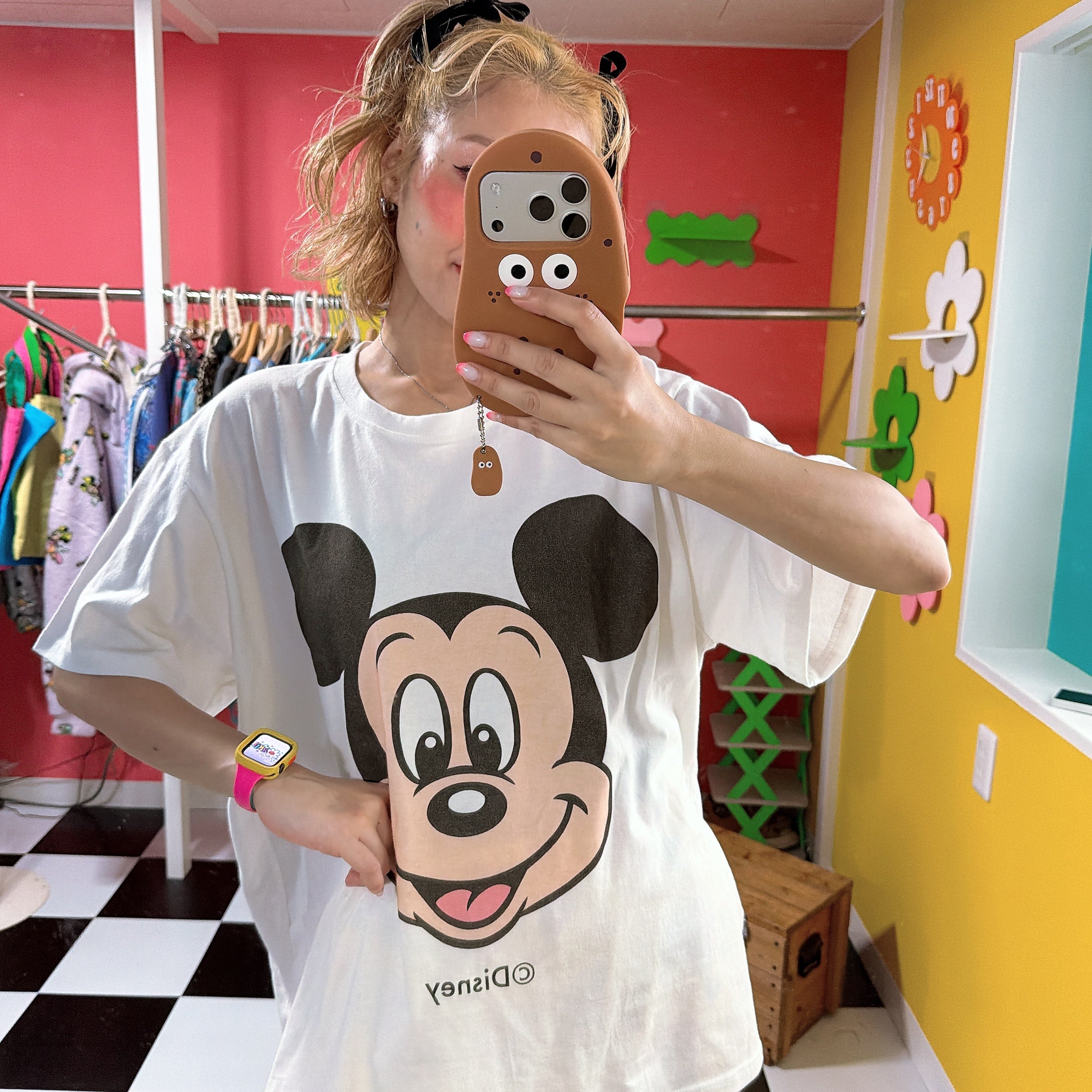 ※予約※2色 ミッキーフェイスTEE 2月中の出荷予定