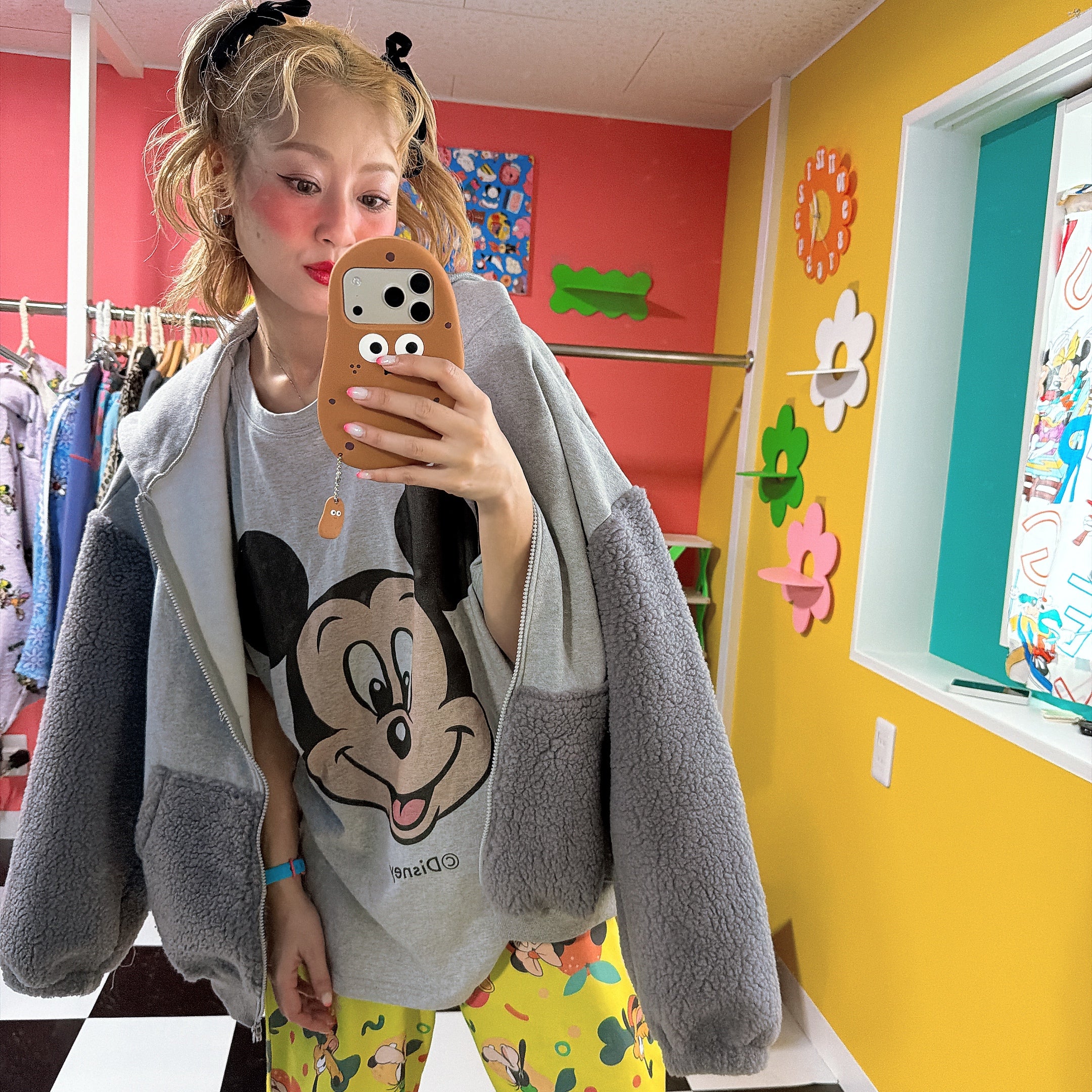 ※予約※2色 ミッキーフェイスTEE 2月中の出荷予定