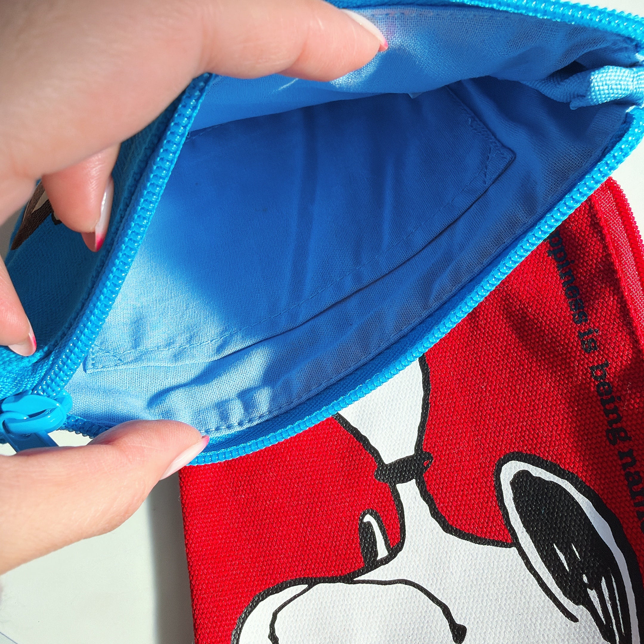 *Pre-order* Two-color NOSTALGICA vintage PEANUTS color canvas pouch. Scheduled to ship in May.