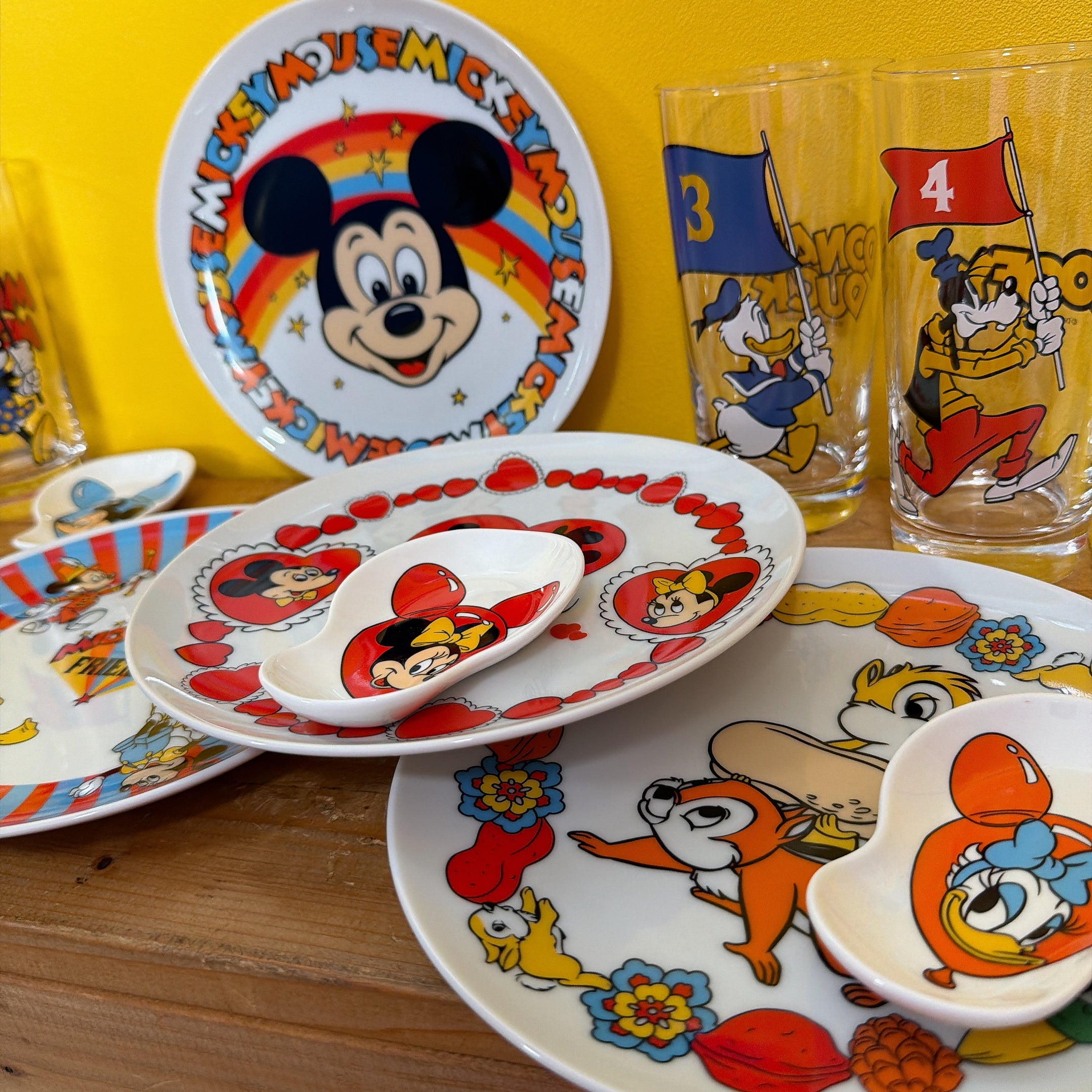 ⭐︎復刻⭐︎NOSTALGICA DISNEY 4種類 フラッググラス 2月中の出荷予定