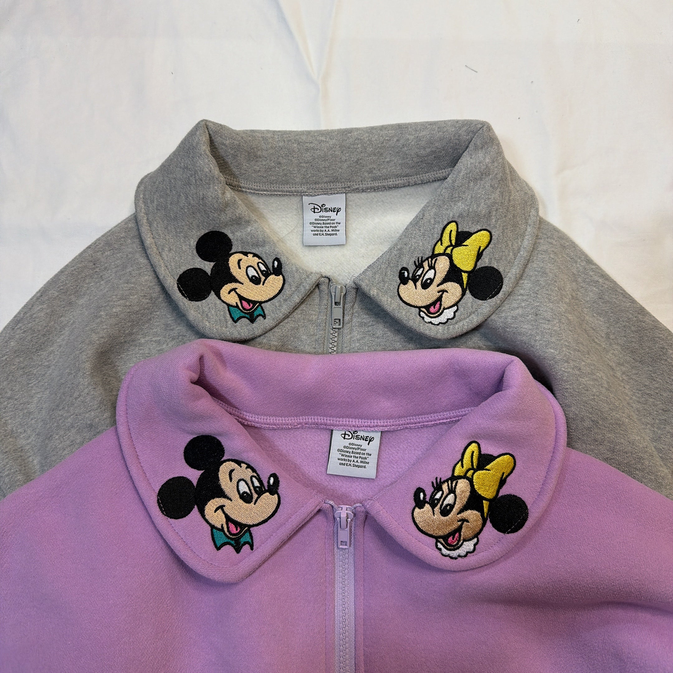 ※予約※2色ディズニー襟刺繍スウェット 2月中の出荷予定