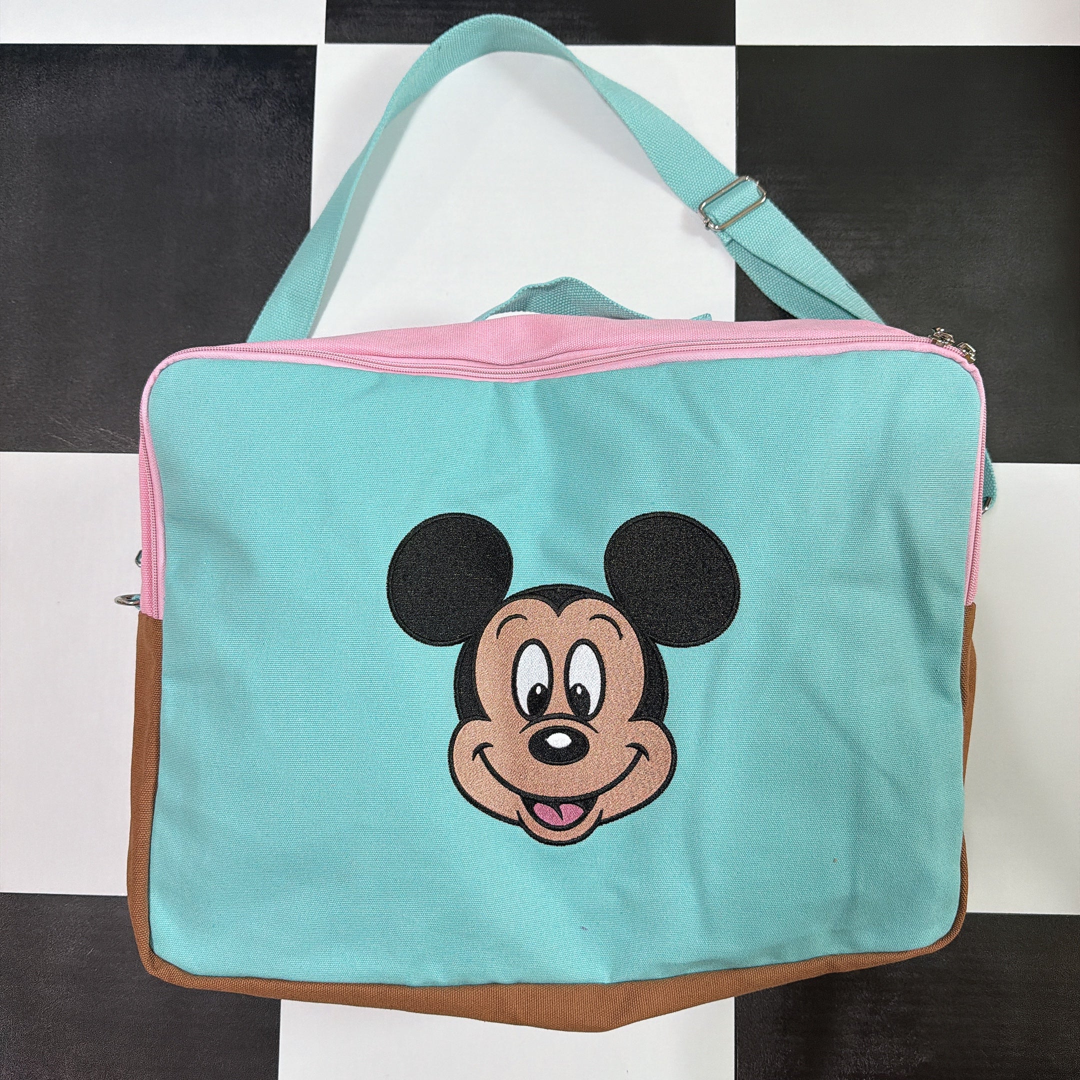 *Pre-order* Two-color Mickey Face Travel Bag Scheduled to ship in late February