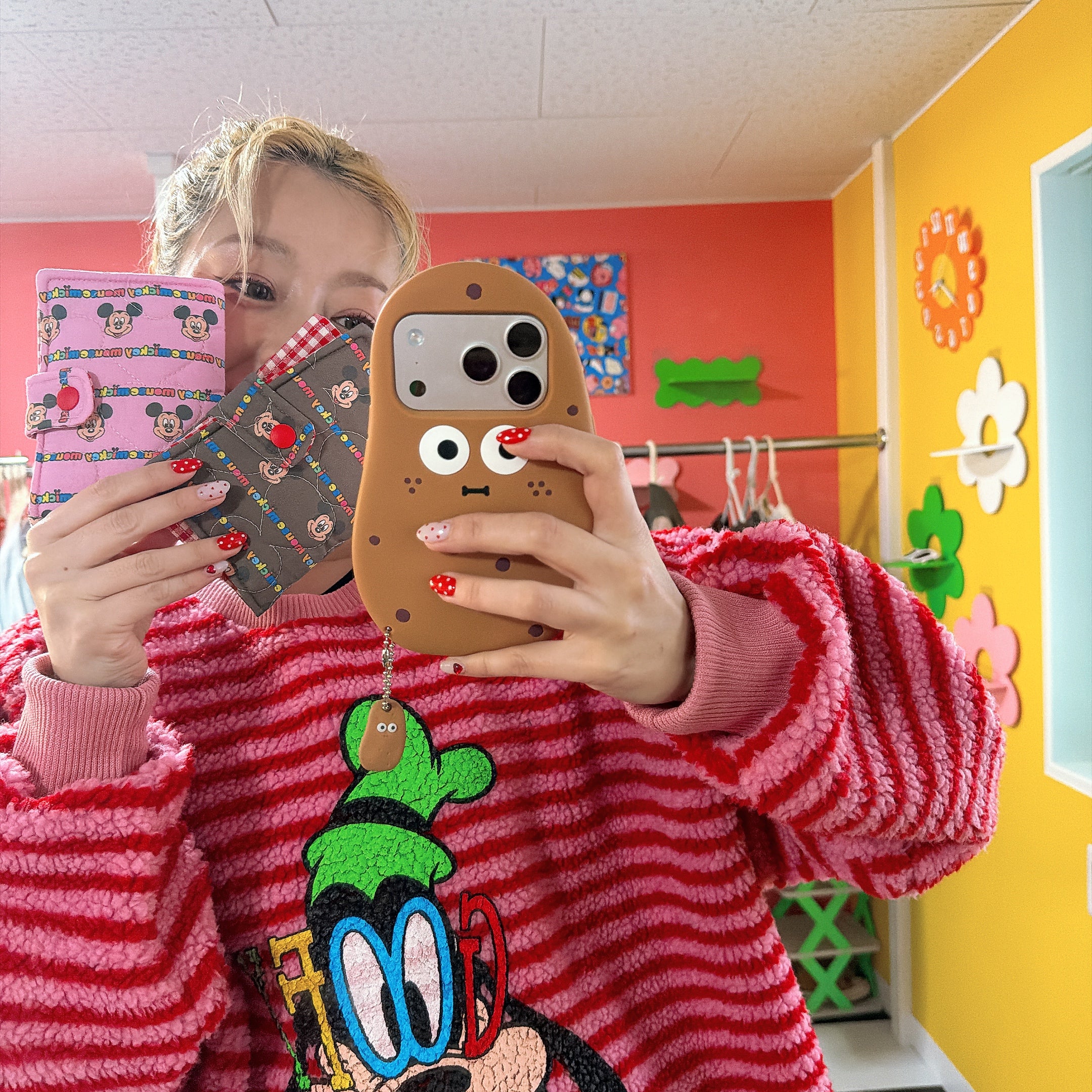 ※予約※2色 ミッキーキルティングケース 2月下旬ごろの出荷予定