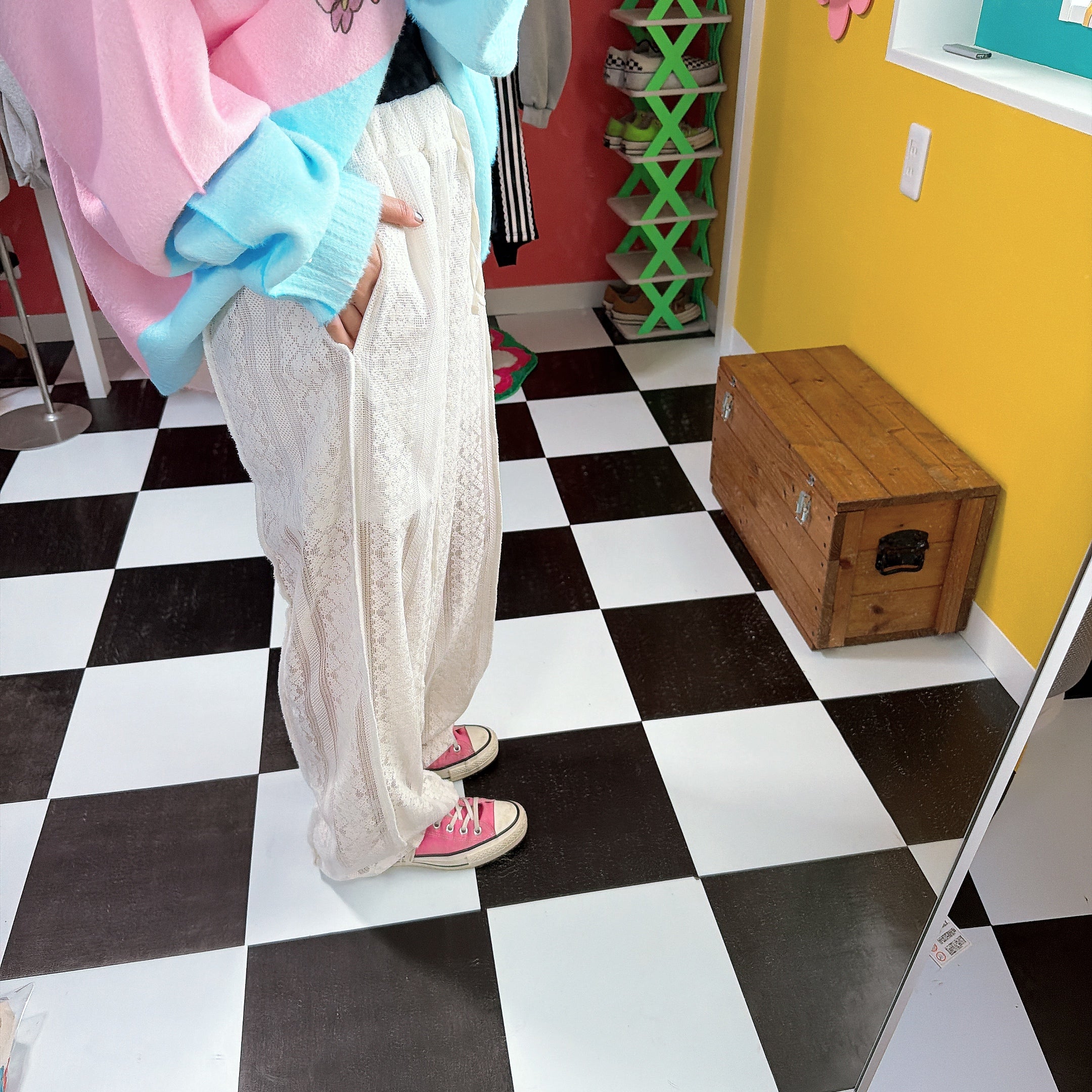 ※予約※レースホワイトパンツ 3月上旬ごろのお届け予定