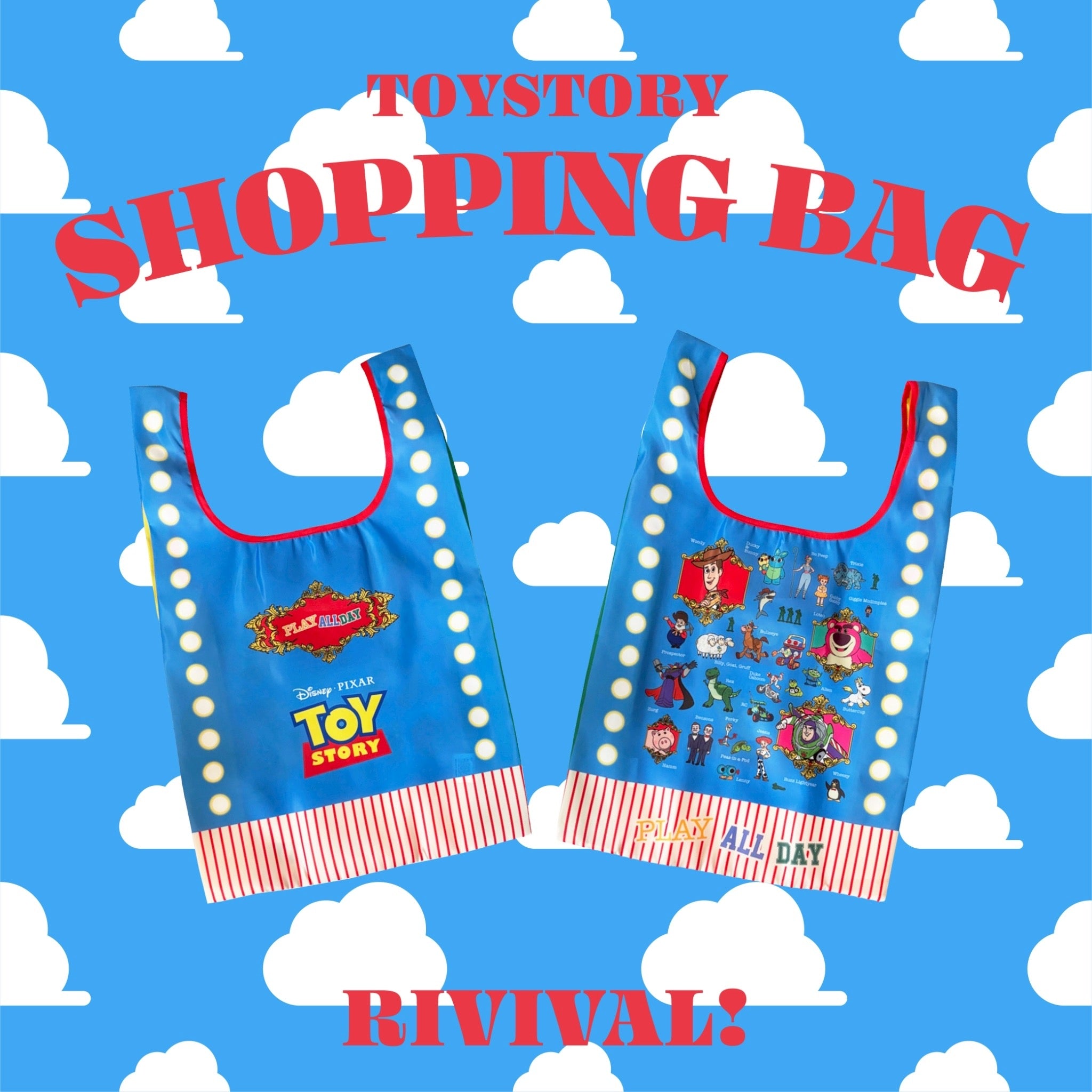 *Restocked and ready to ship* Toy Story Series ⭐︎ Shopping Bag Expected to ship in 4-5 business days