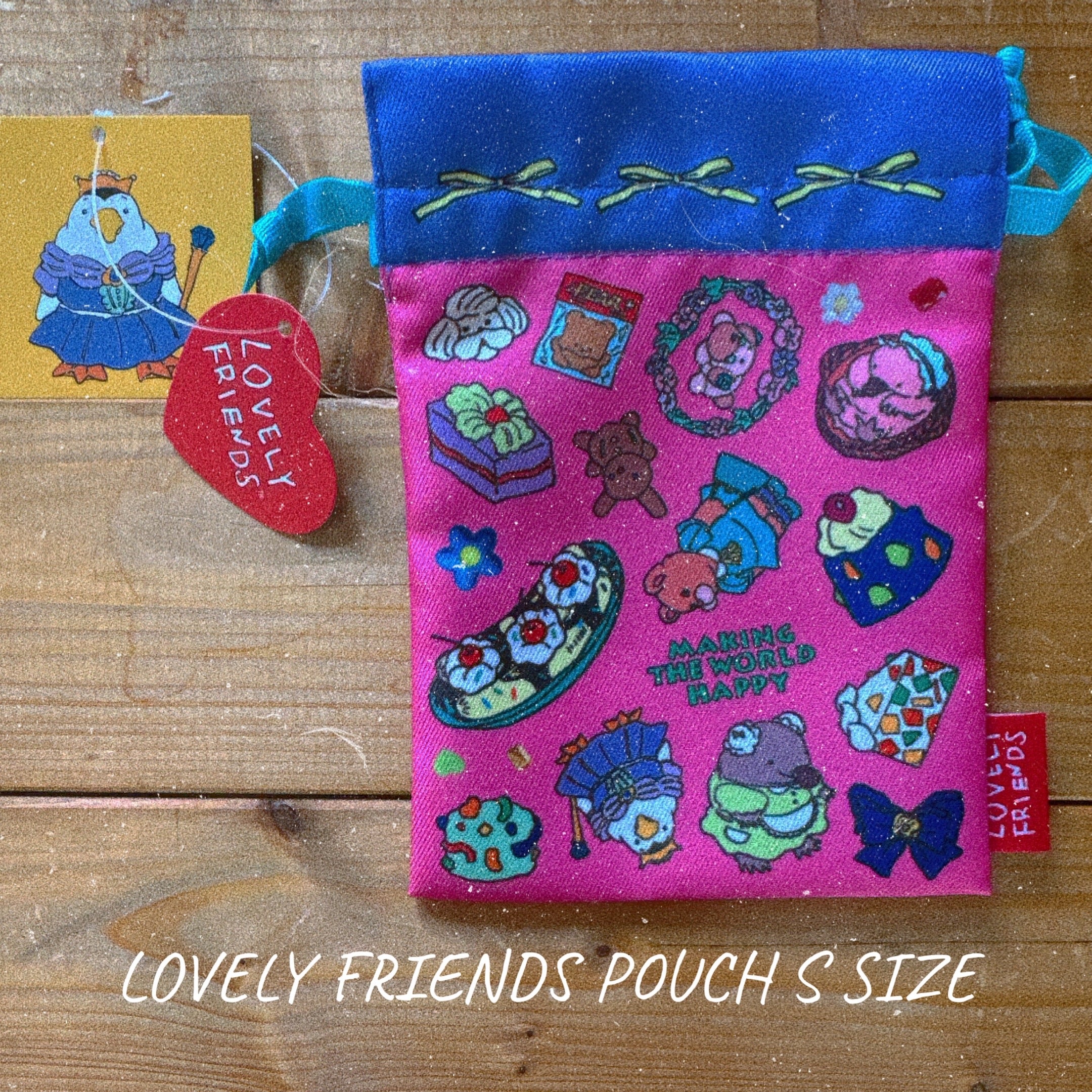 即納 LOVELY FRIENDS ミニ巾着 2〜3営業日で発送