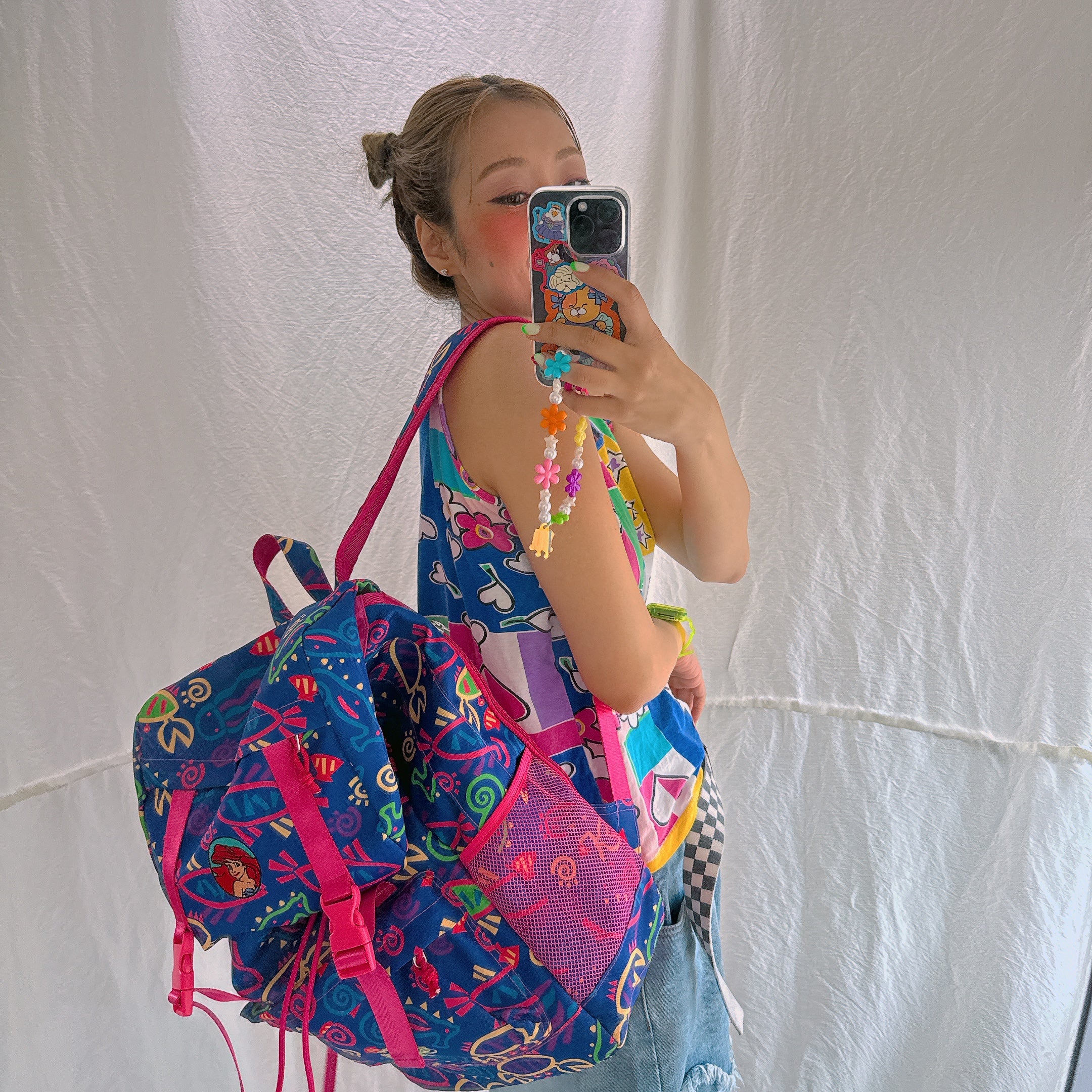 ※再生産予約※ NOSTALGICA 2種類 アリエルシリーズ総柄リュック 7月中の出荷予定