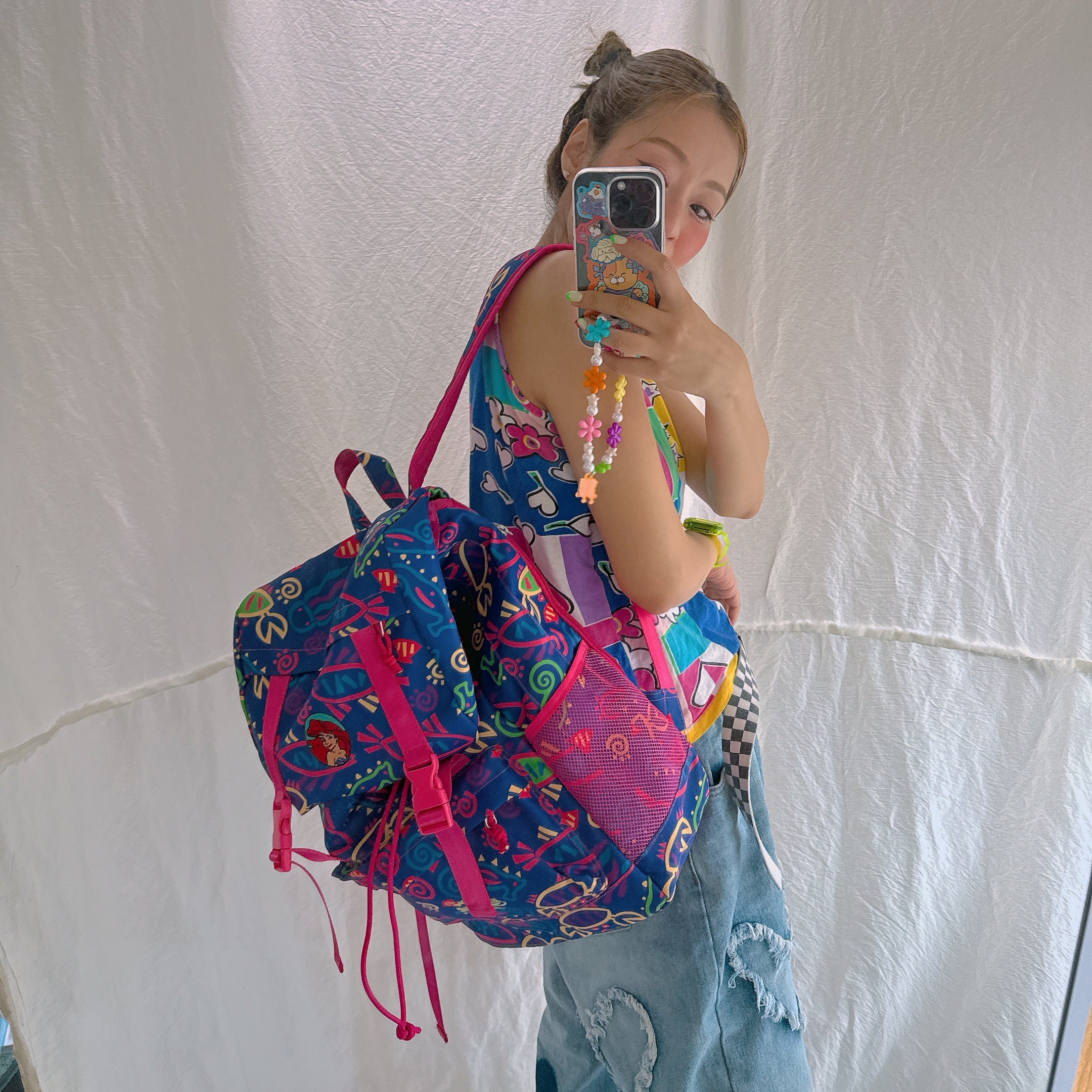 ※再生産予約※ NOSTALGICA 2種類 アリエルシリーズ総柄リュック 7月中の出荷予定