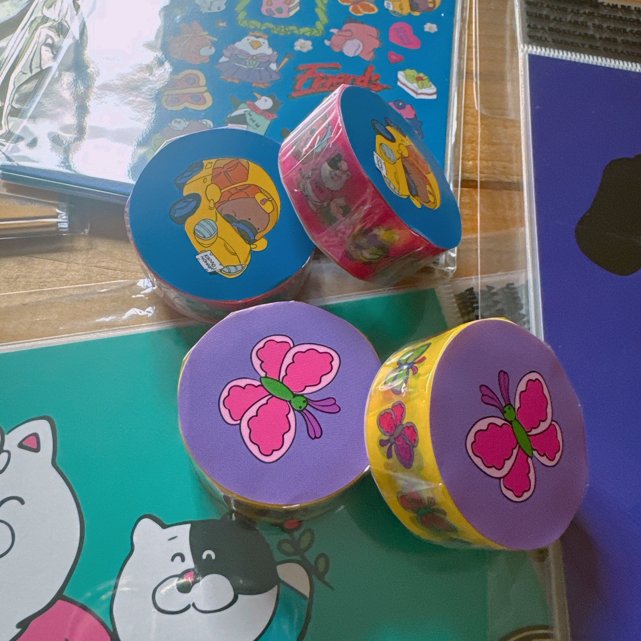 即納 2種類 LOVELY FRIENDS マスキングテープ 2〜3営業日で発送