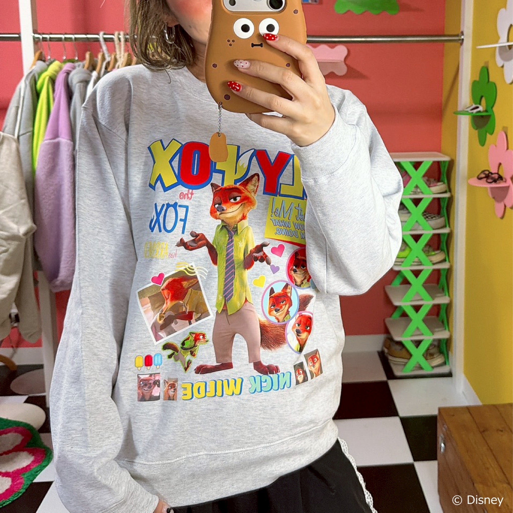 ※上限あり予約※3色 ズートピアニックデザインコレクション スウェット 2月下旬頃出荷予定