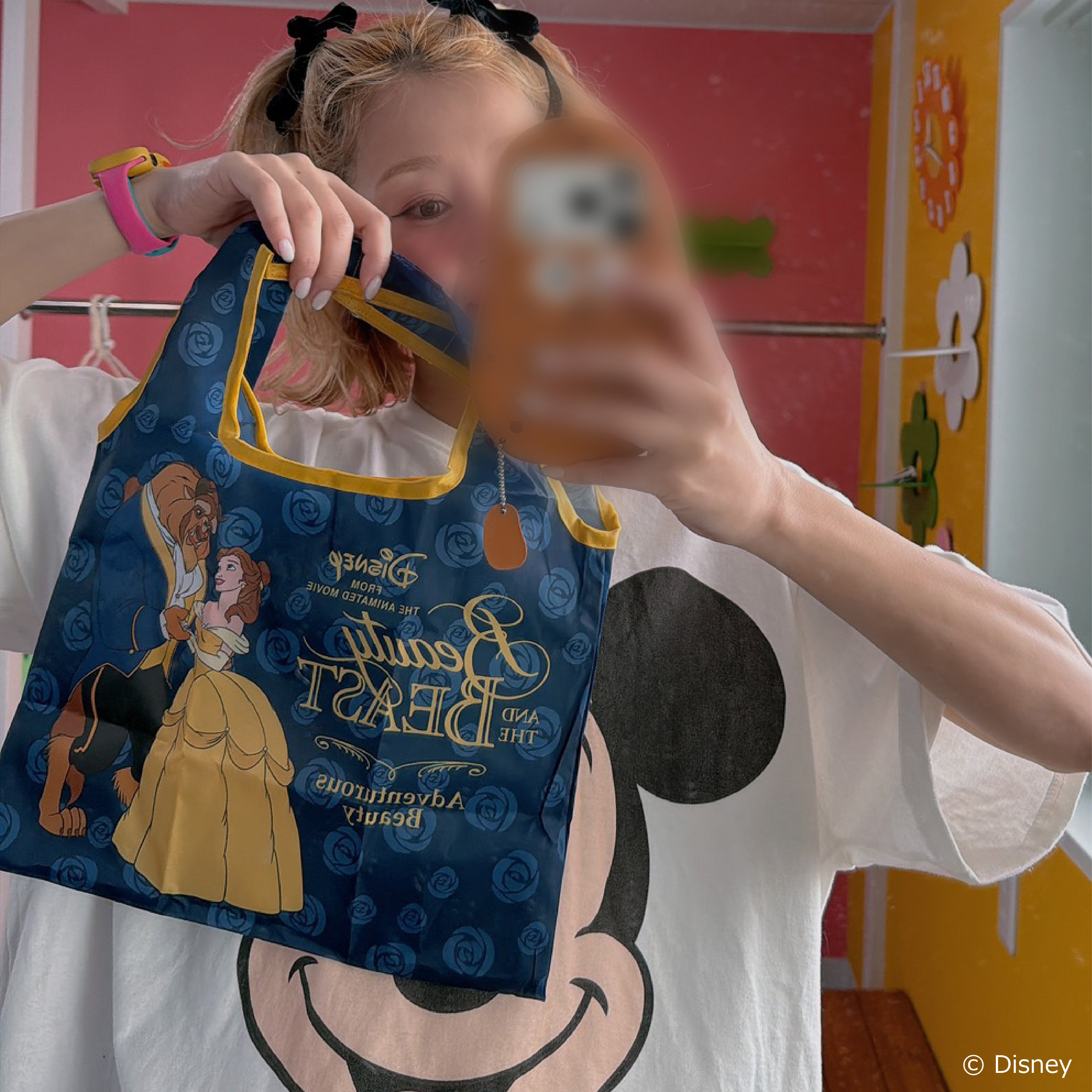 即納 4色2サイズ ディズニーショッピングバッグ  4〜5営業日で出荷予定