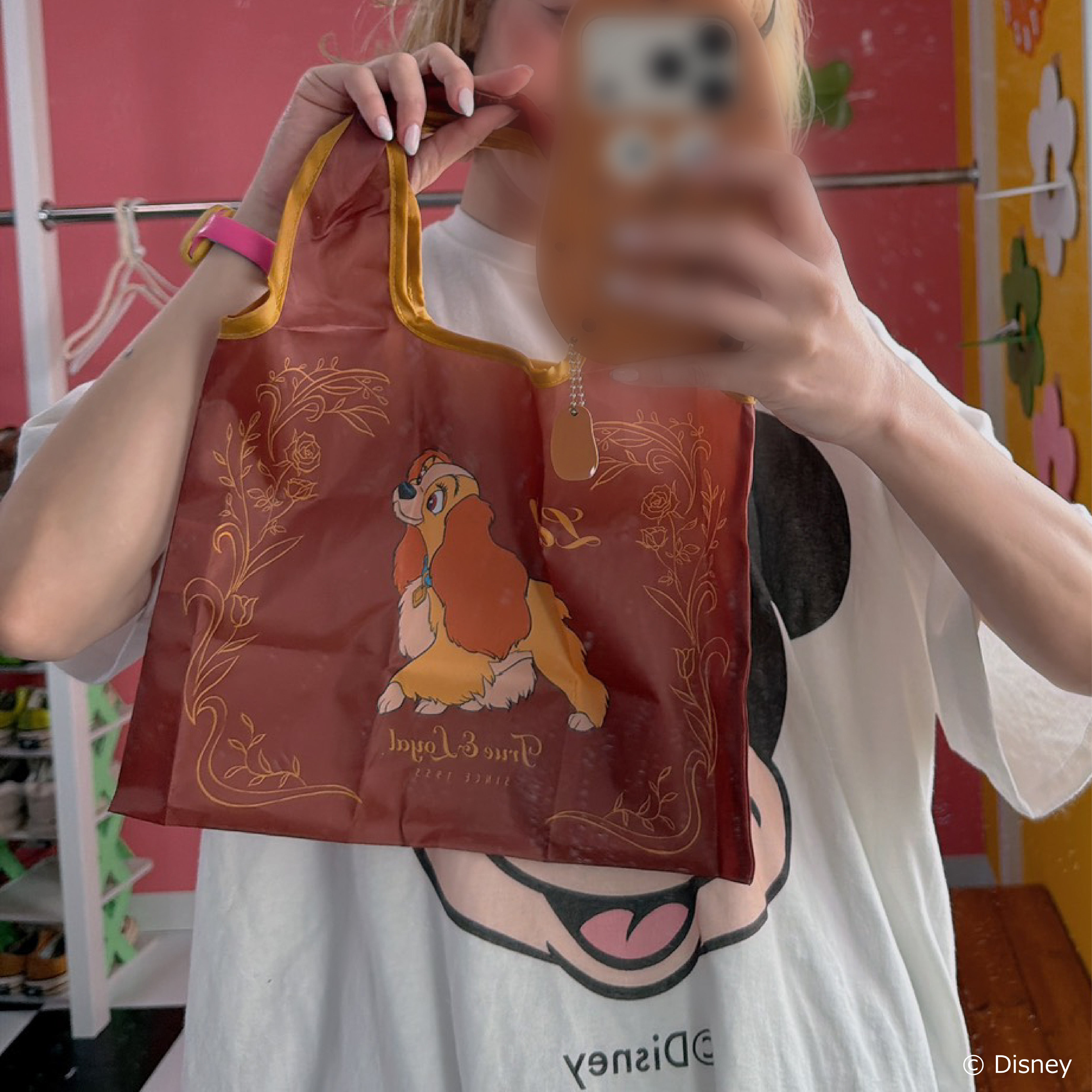 即納 4色2サイズ ディズニーショッピングバッグ  4〜5営業日で出荷予定