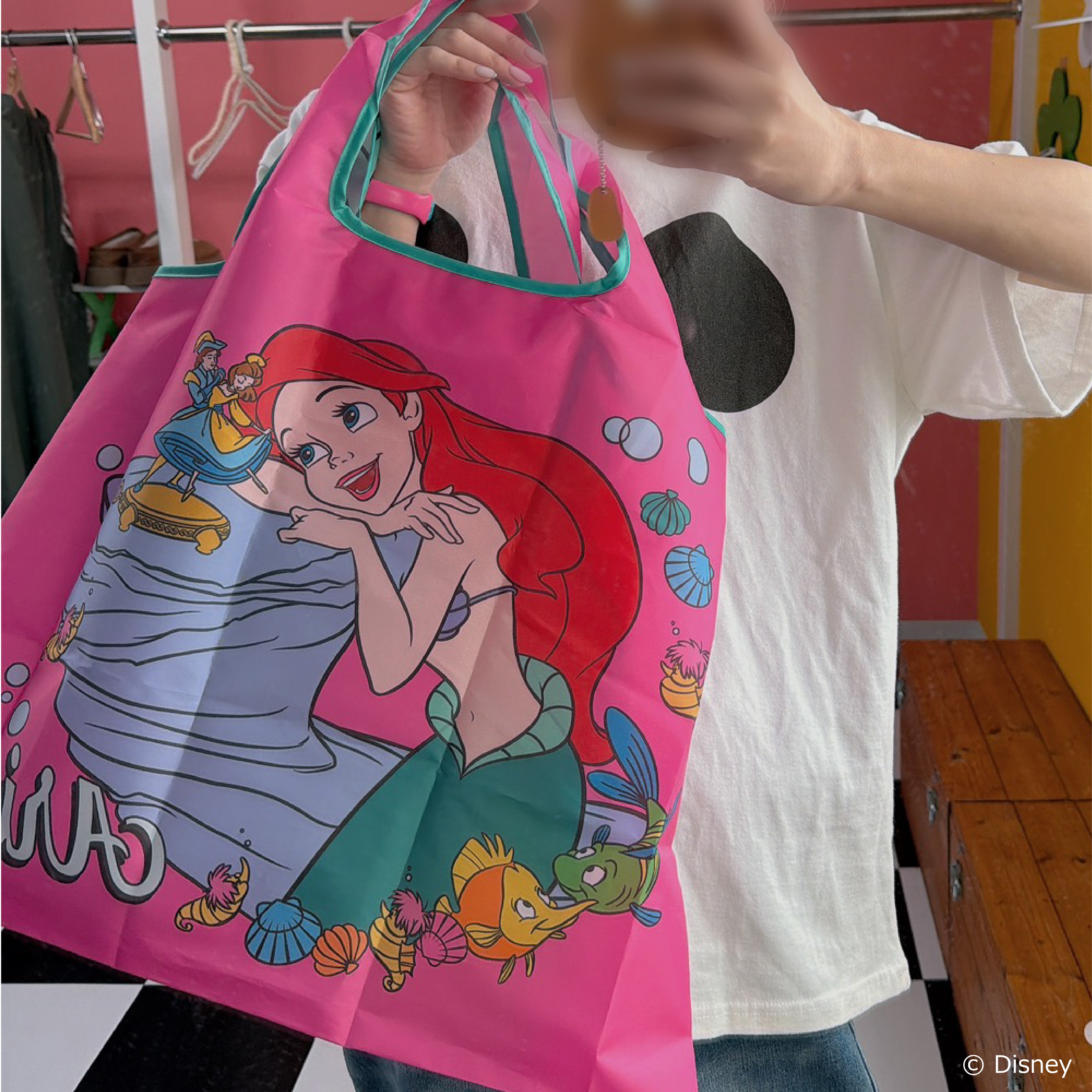 即納 4色2サイズ ディズニーショッピングバッグ  4〜5営業日で出荷予定