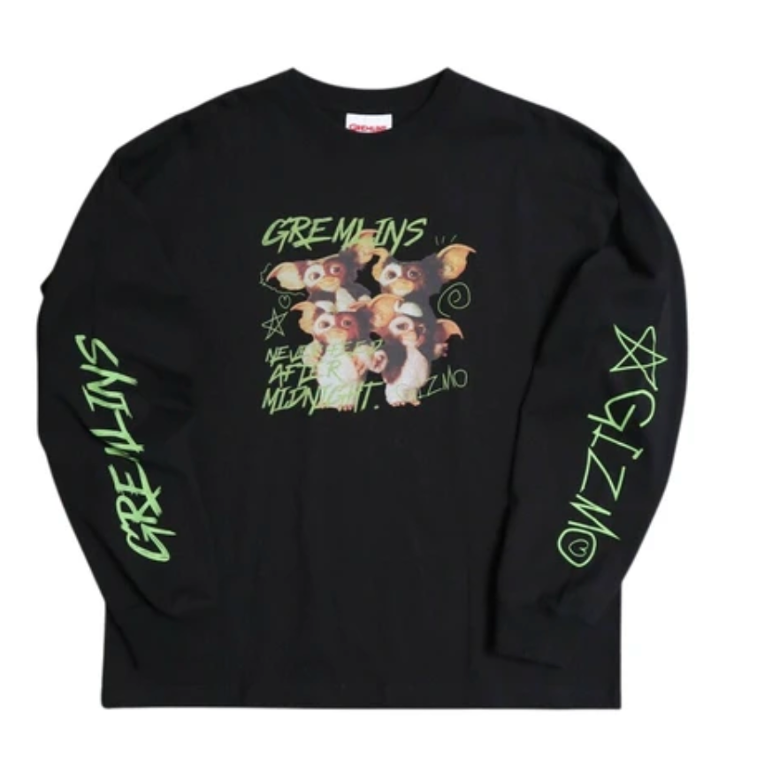 ※数量限定予約※2色 グレムリン落書きロンTEE 9月中旬ごろの出荷予定