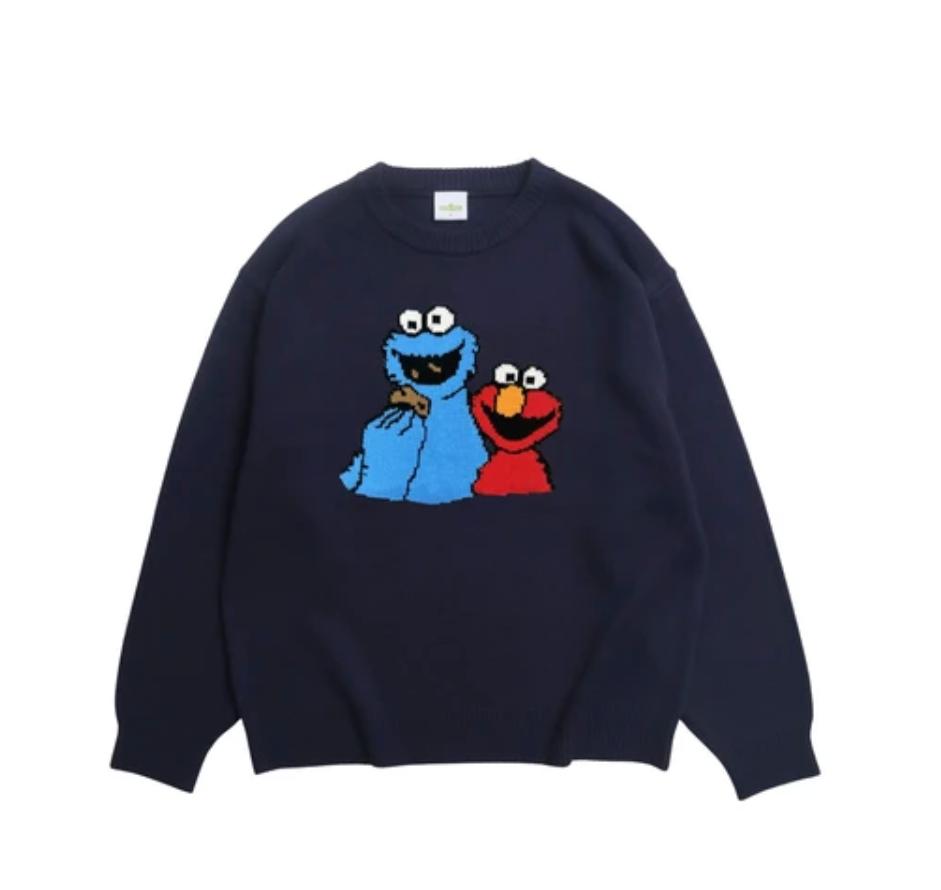 ※上限あり予約※ セサミストリート フロントイラストニット10月中の出荷予定
