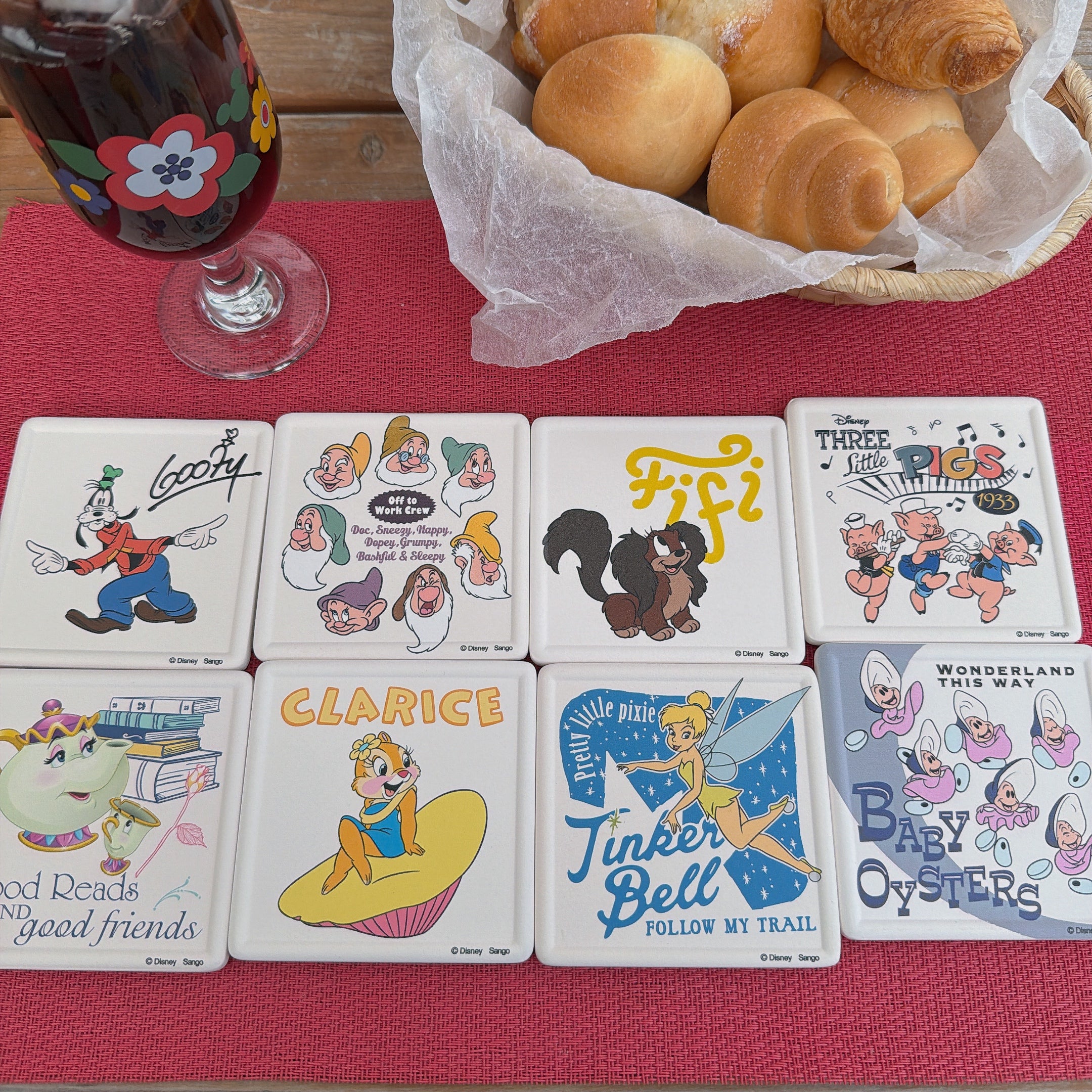 ※予約※ 全22種類 DISNEY吸水コースター 4月中の出荷予定