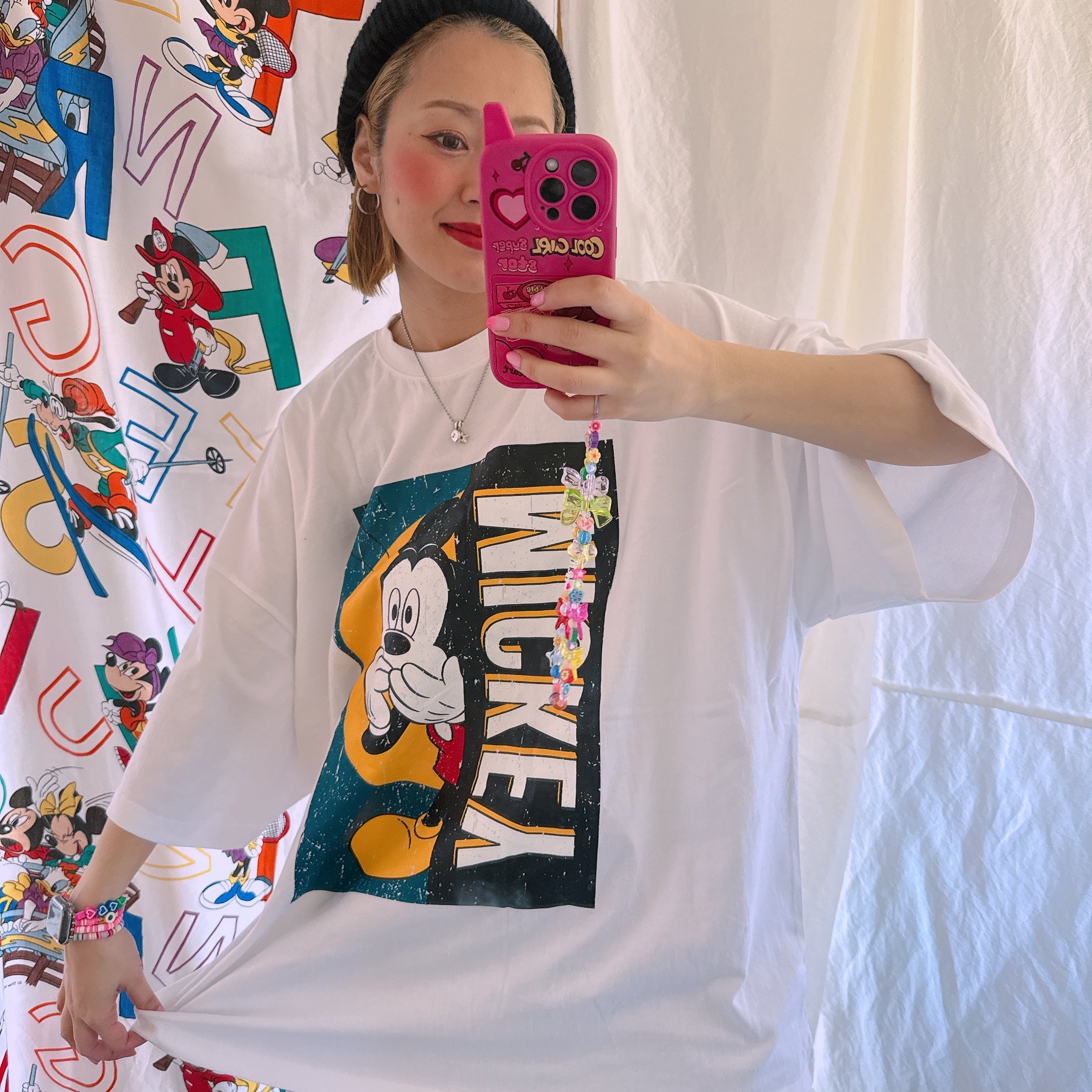 即納 レトロミッキービッグTEE