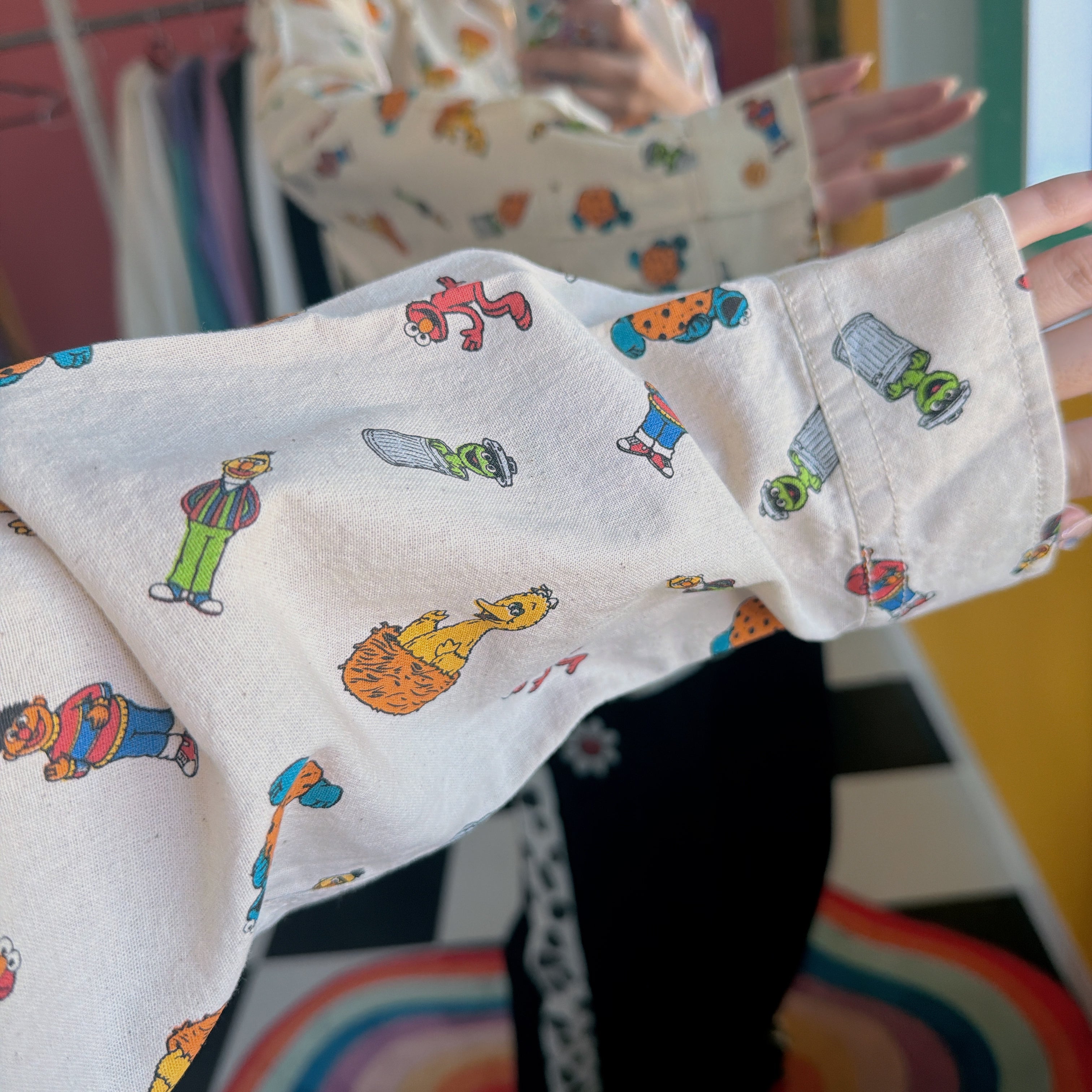 *Pre-order* Sesame Street All-Over Print Shirt (2 Types) - Scheduled to ship in late October