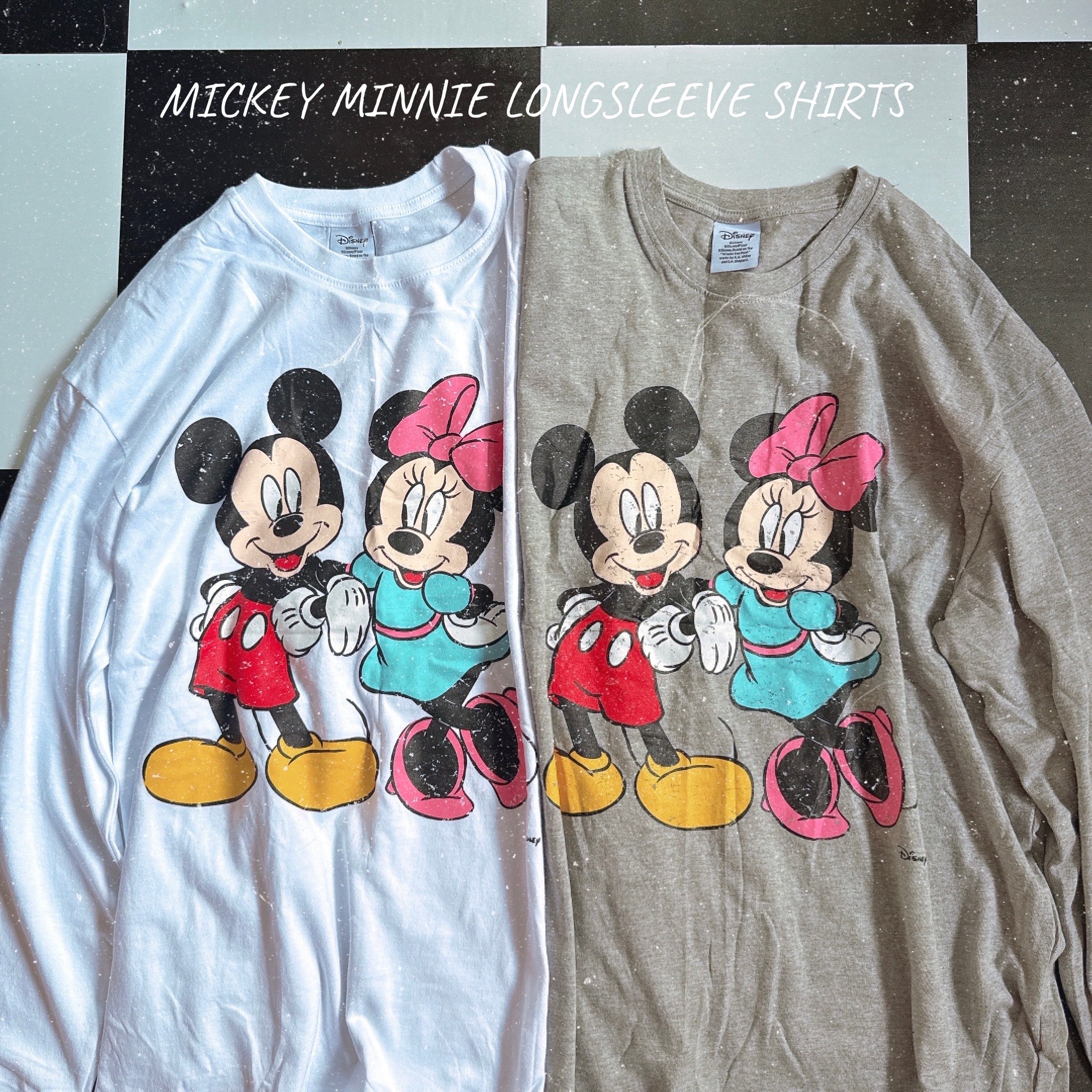※予約※2色 ミキミニ掠れプリントロンTEE 10月中の出荷予定