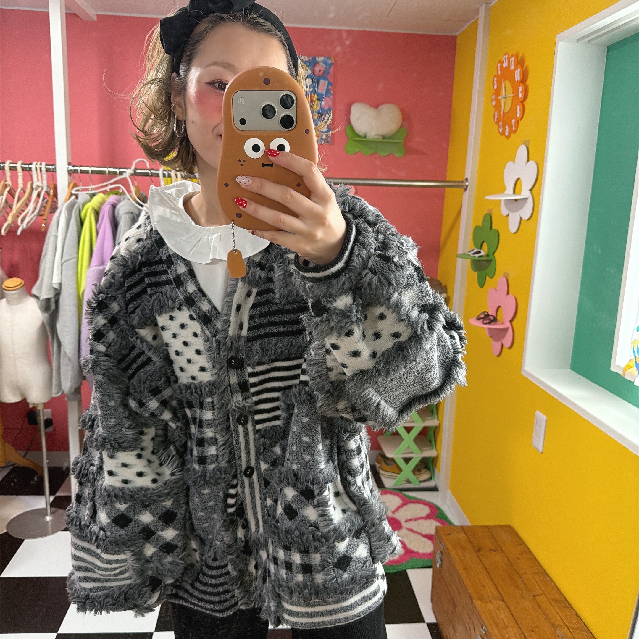 2種類 1点もの即納 ちゃまベベハンドメイド ピエロブラウス