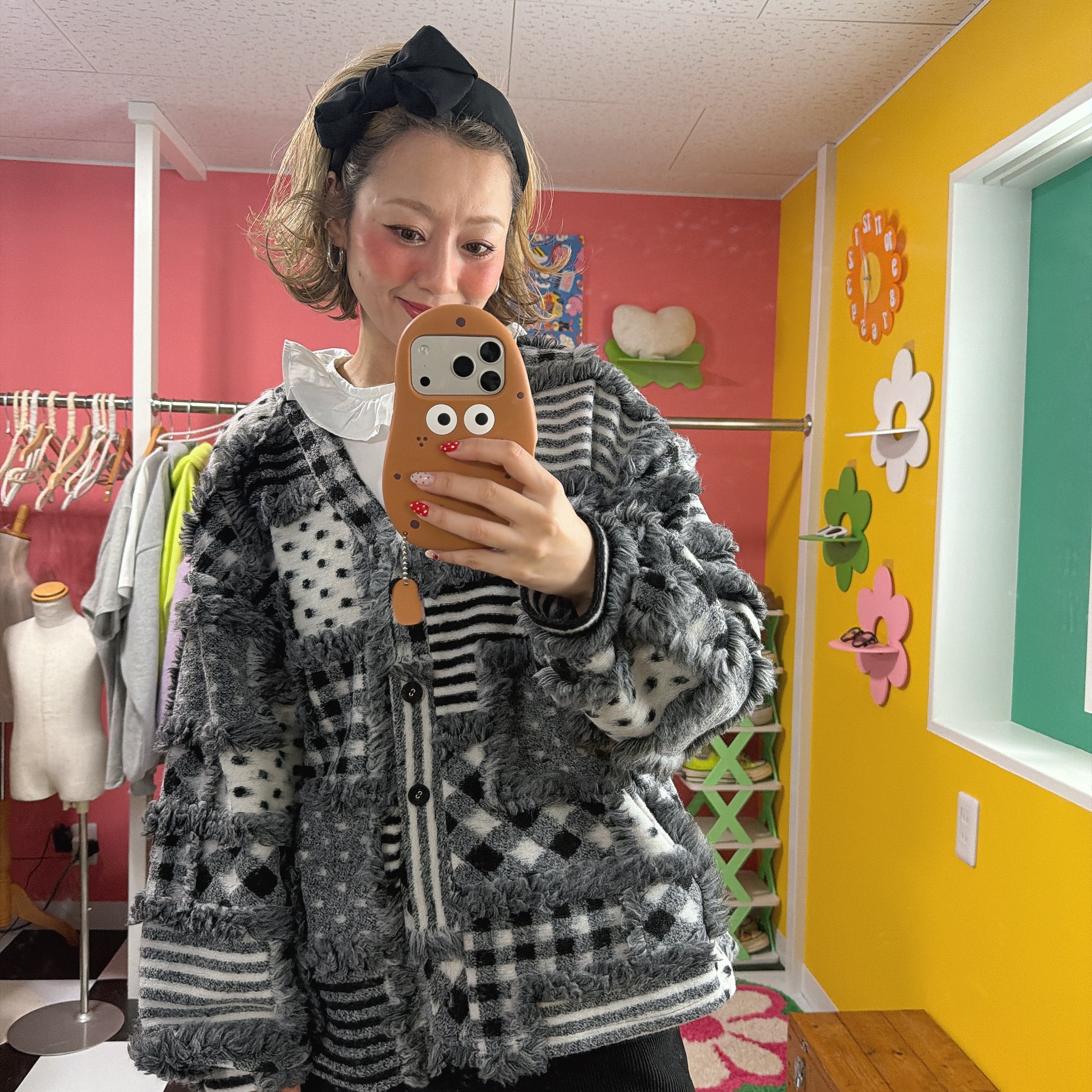 2種類 1点もの即納 ちゃまベベハンドメイド ピエロブラウス