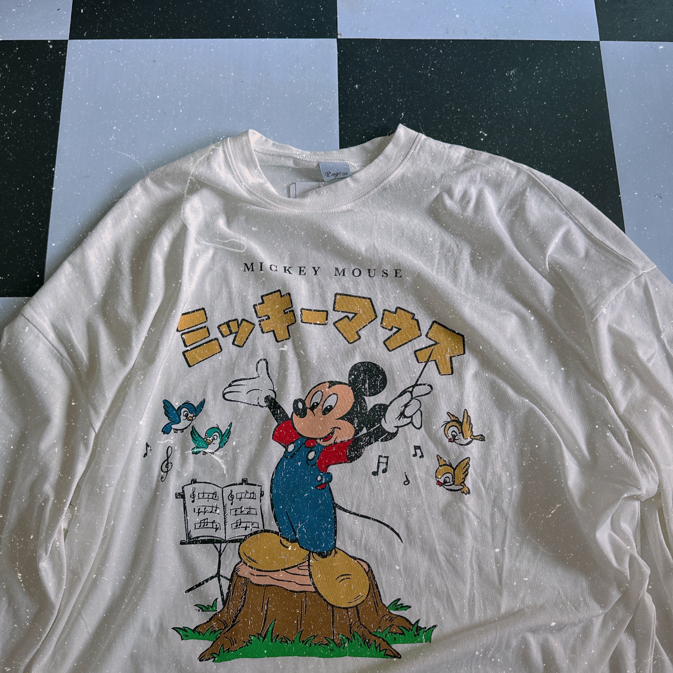 即納 ミッキーマウスロンTEE