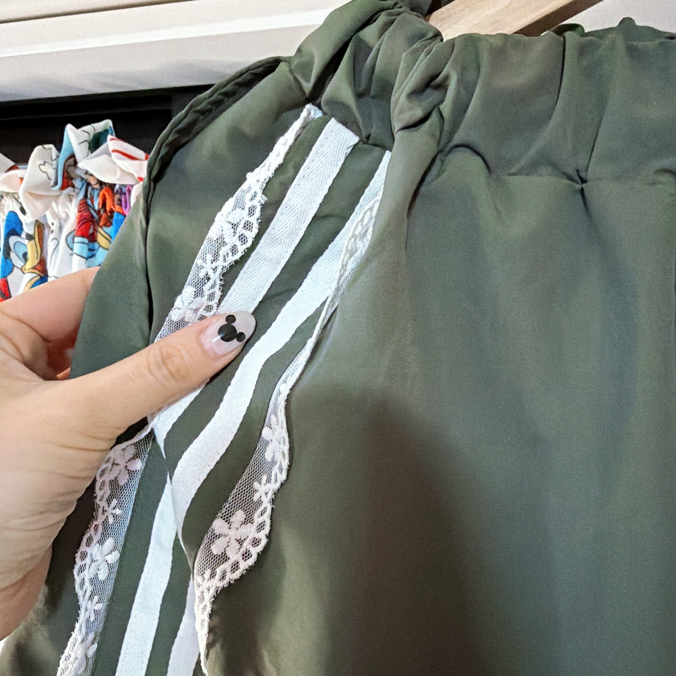 ※予約※2色 セットアップ可 撥水ナイロンレースライントラックスカート 1月下旬～2月上旬出荷予定