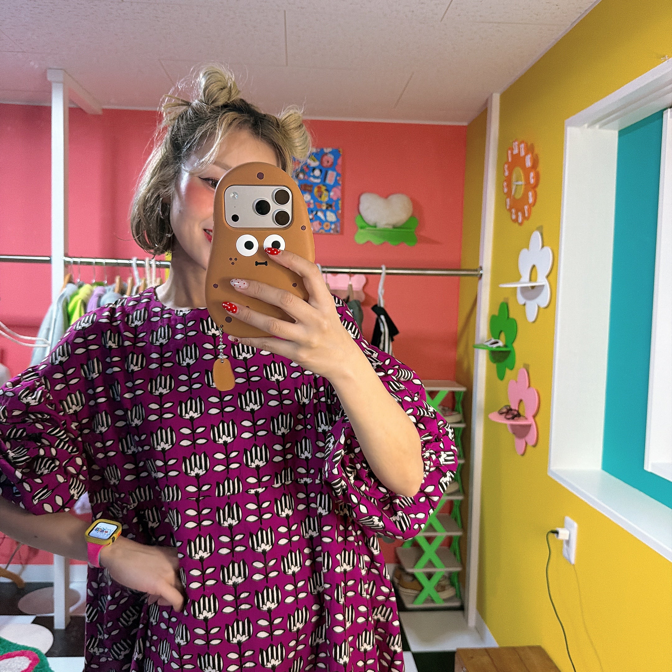 3種類 1点もの即納 ちゃまベベハンドメイド 総柄ワンピース&ブラウス