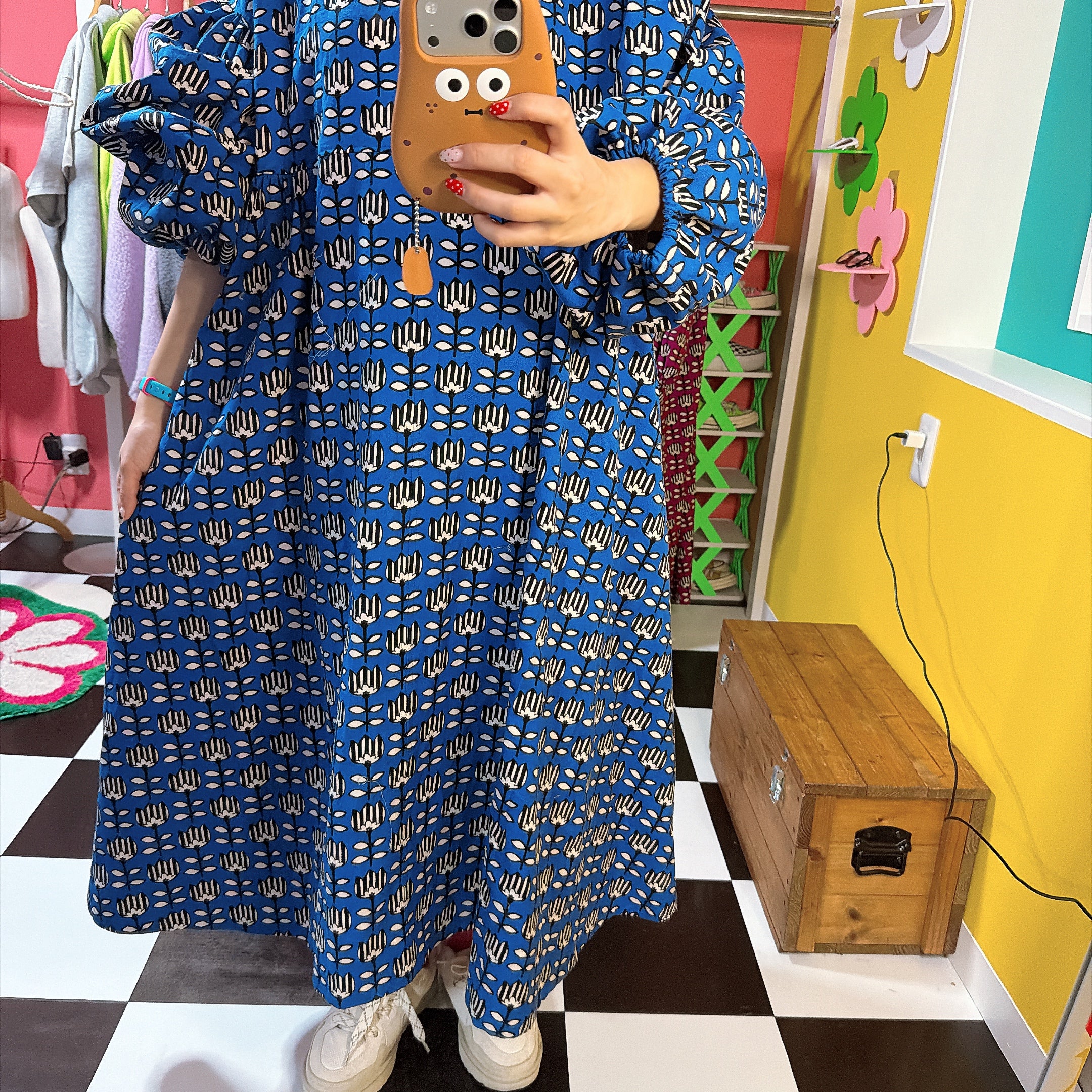 3種類 1点もの即納 ちゃまベベハンドメイド 総柄ワンピース&ブラウス